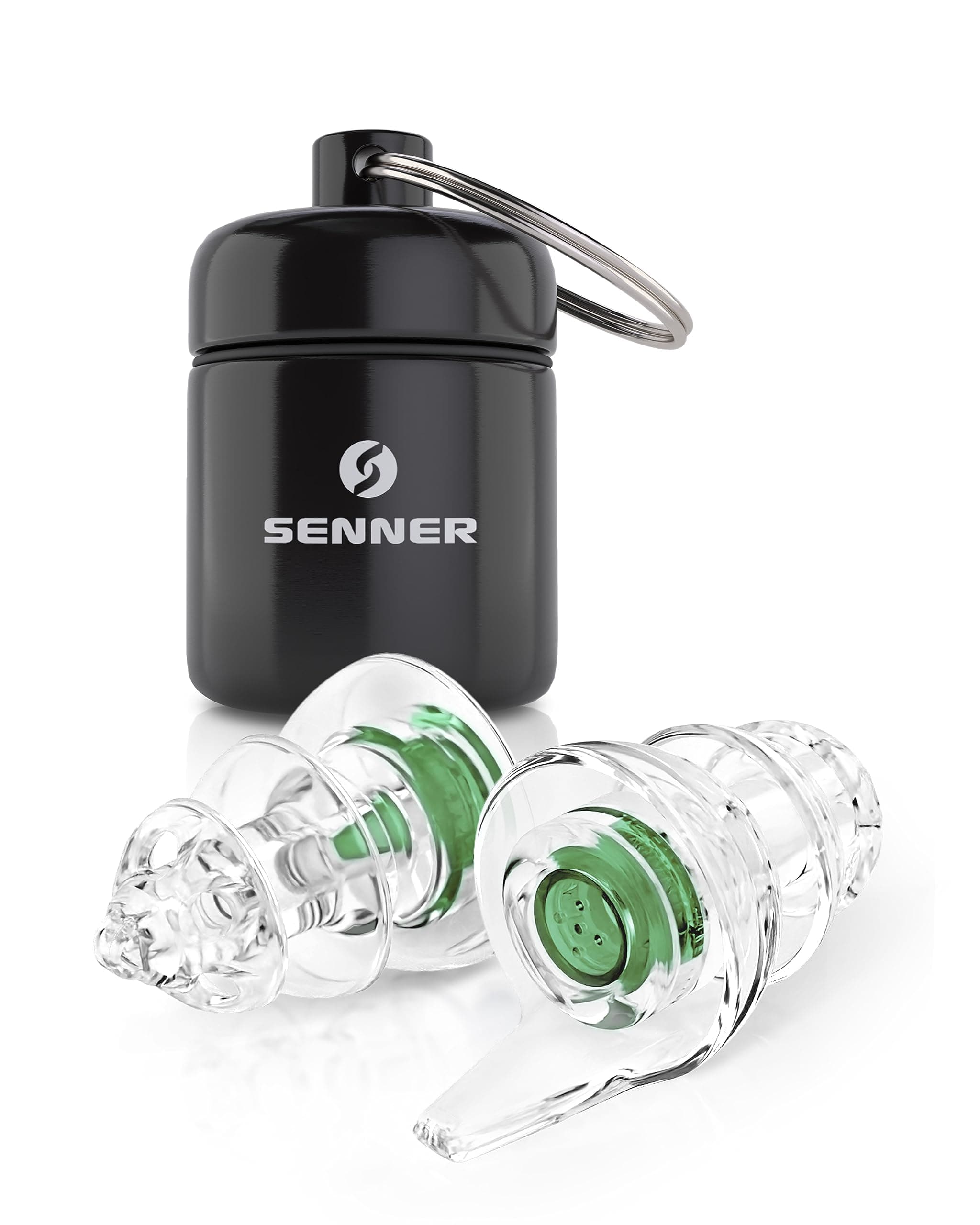 Senner ® KidsPro Plug | Earplugs for Small Ear Canals – Reusable Noise Cancelling Ear Plugs for Kids – Hearing Protection for School, Travel & Music – 18 dB with Aluminum Case