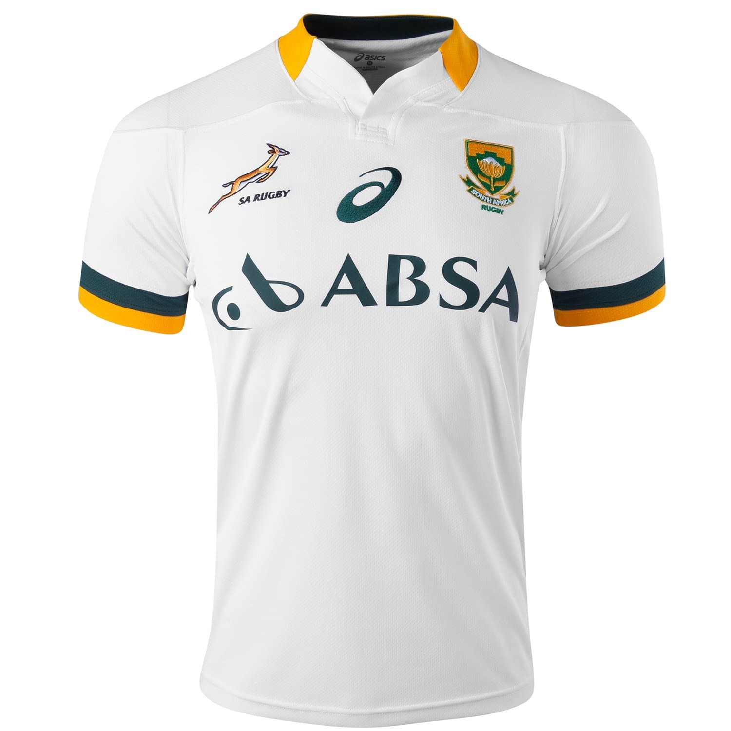 Asics Springboks 2014/15 Away Mens Rugby Shirt White - XXL