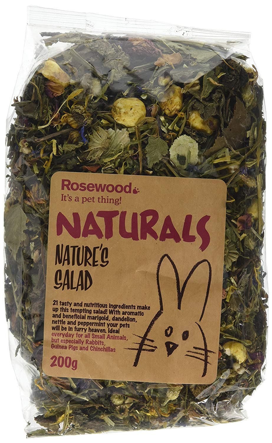 Boredom Breaker Natural Treats Natures Salad 200g (Pack of 2)