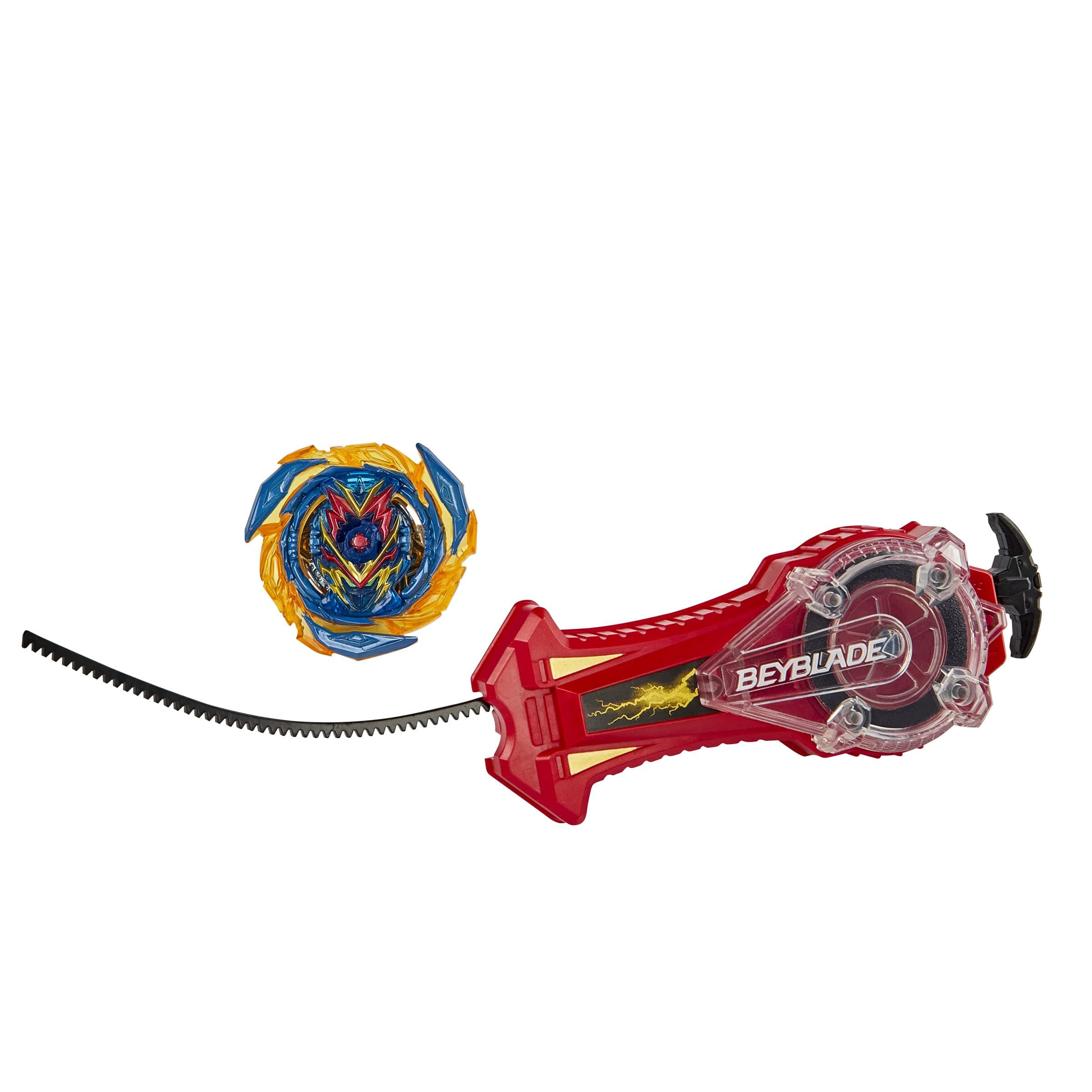 Burst Surge Speedstorm Spark Power Set -- Battle Game Set with Sparking Launcher and Right-Spin Battling Top Toy , Red