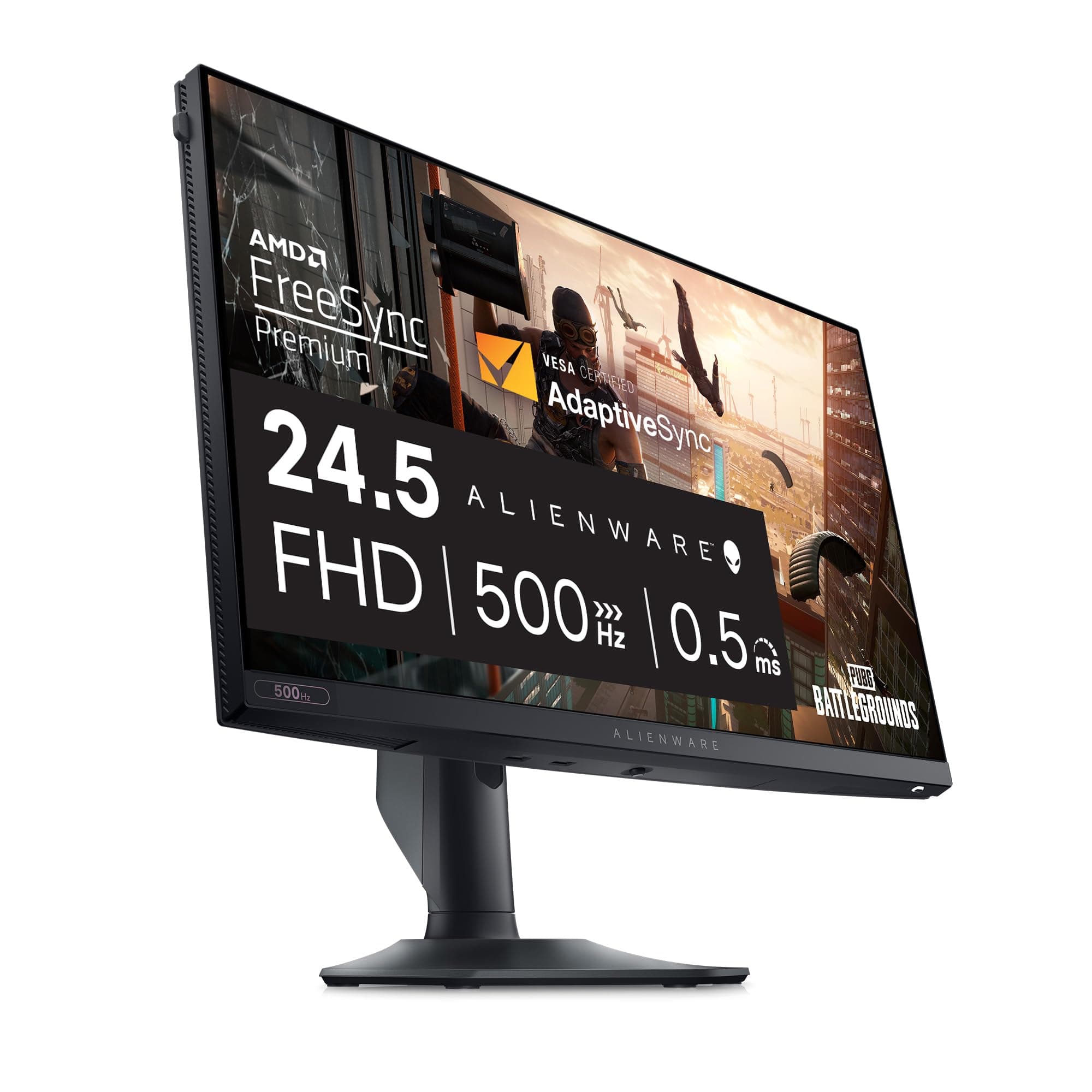 AW2524HF Gaming Monitor - 24.5-inch (1920x1080) 500Hz (Overclock) 0.5ms Display, Height/Tilt/Swivel/Pivot Adjustability, 3yr Advanced Exchange-Black