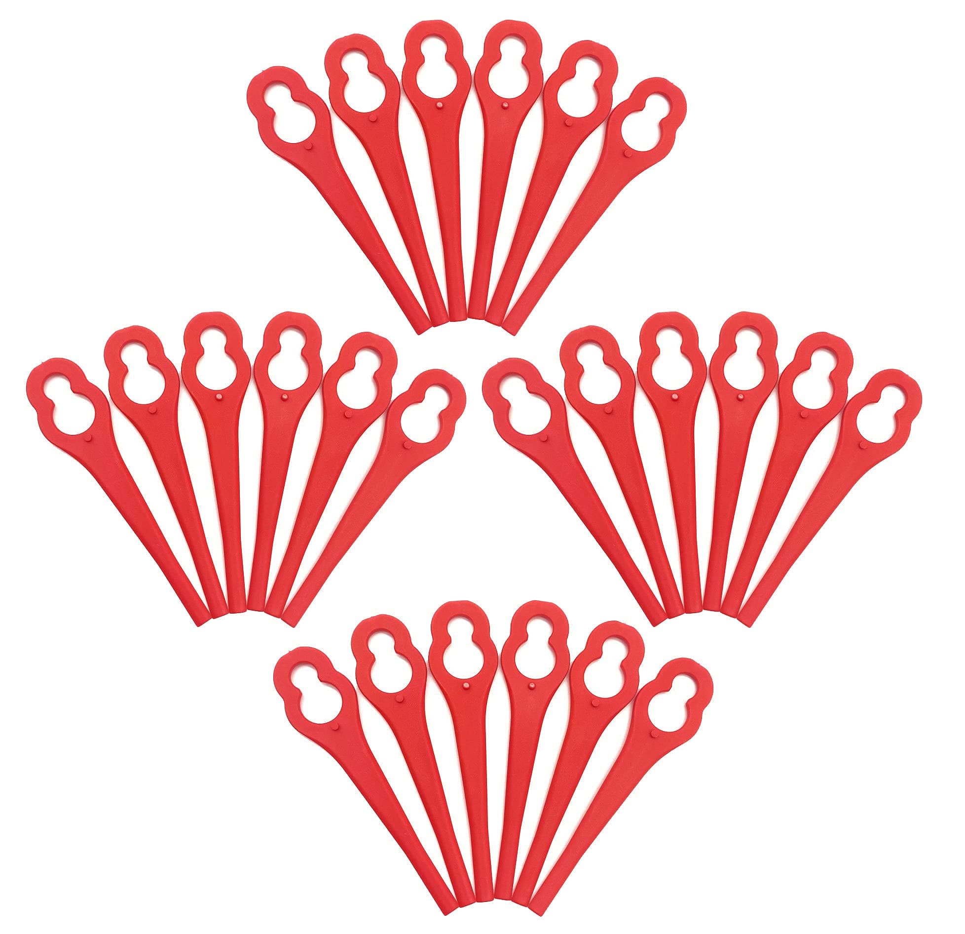 EVEHAP 50Pcs Plastic Replacement Blades Compatible with Vonhaus Grass Trimmer