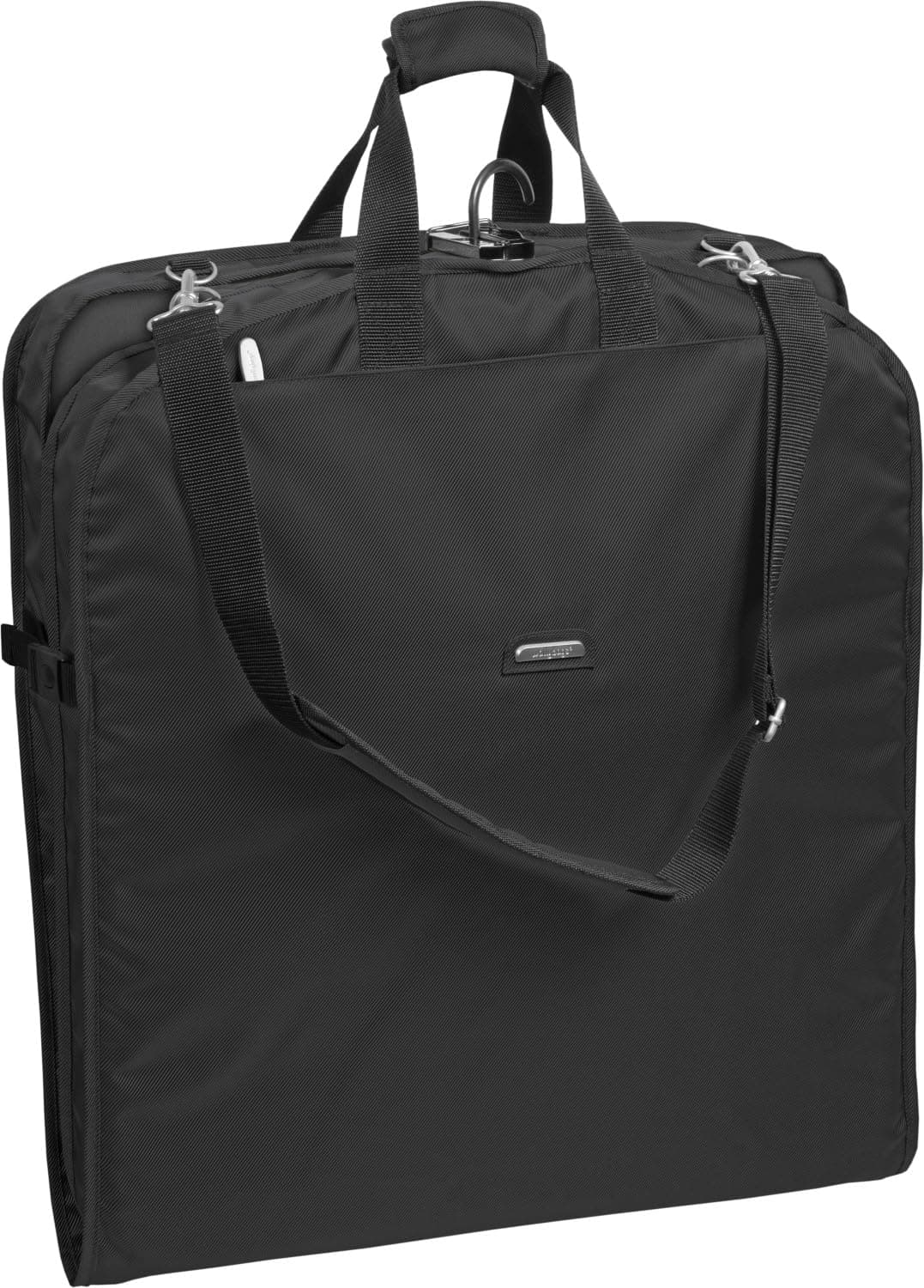 Wally Bags42" Premium Carry-On Travel Garment Bag with Shoulder Strap and Multiple Pockets, Perfect for Suits, Shirts, Black w/Lining, 42-Inch, 42" Premium Travel Garment Bag with Shoulder Strap and