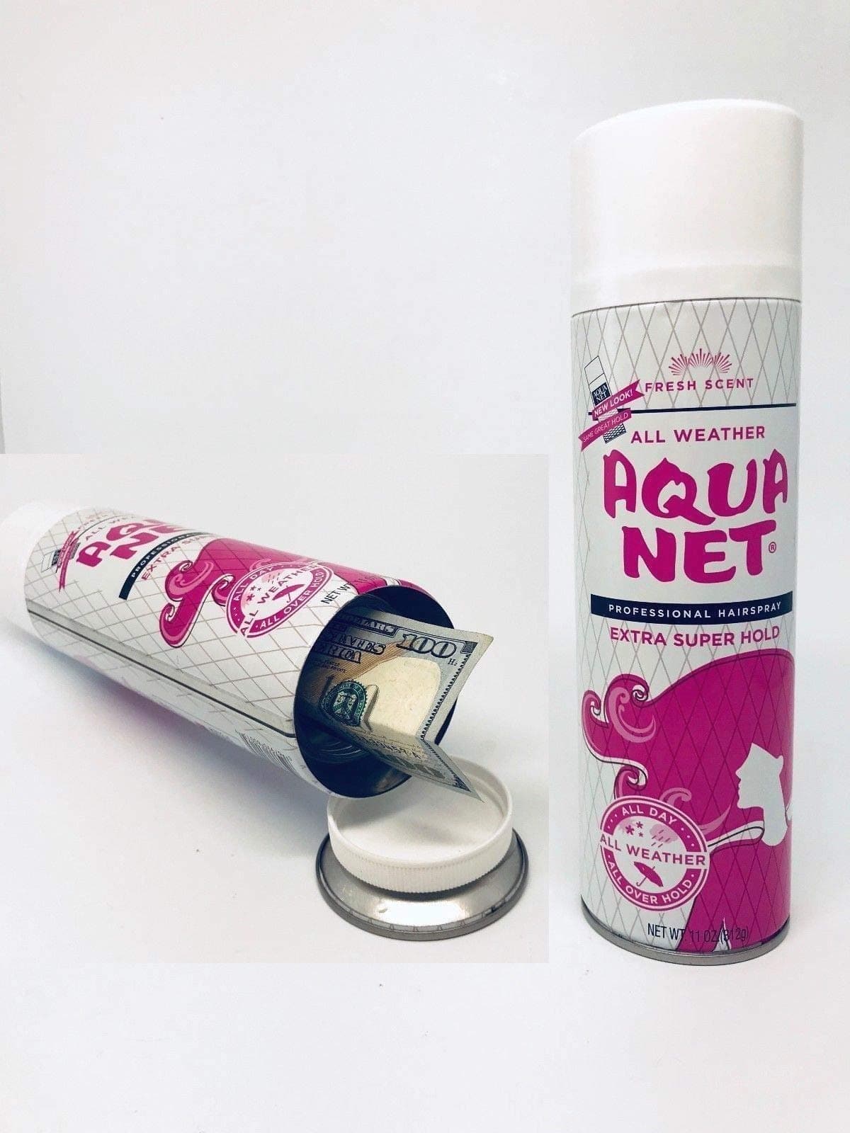 Aqua Net Hair Spray Diversion Safe Hidden Home Security Stash Valuables