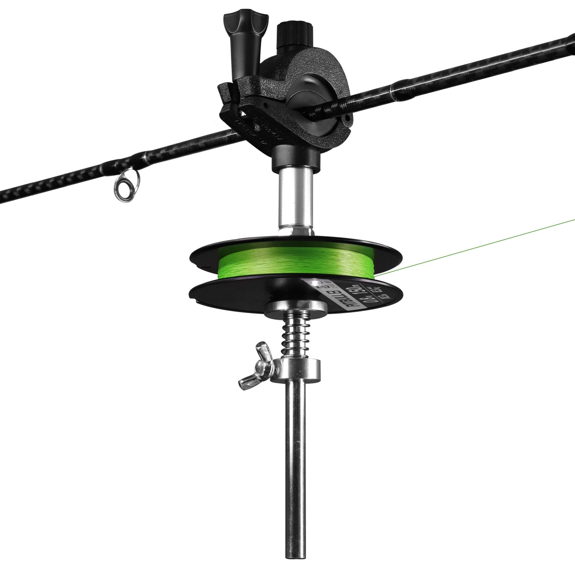 Fishing Line Spooler Winder Mini Line Spooler Fishing Rod Reel Spooling Station System Fishing Pole Clamp