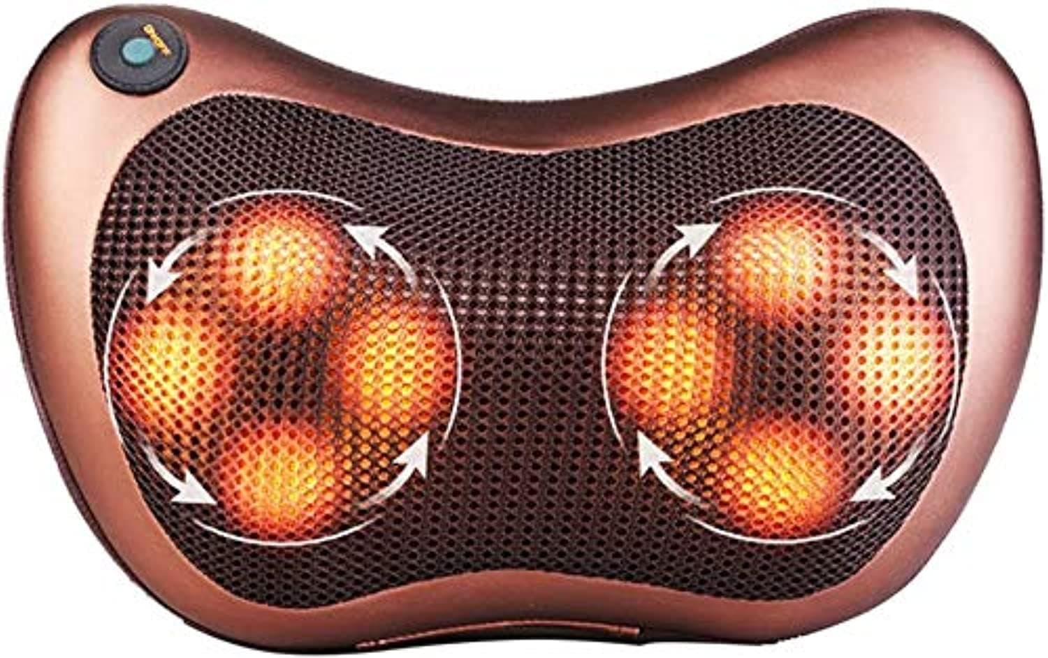 Neck Massage Pillow and shoulders, adomen, legs and Back Massager Relaxation by 8 Head with Magnet Massage Pillow Vibrator Electric with Heating Kneading Therapy