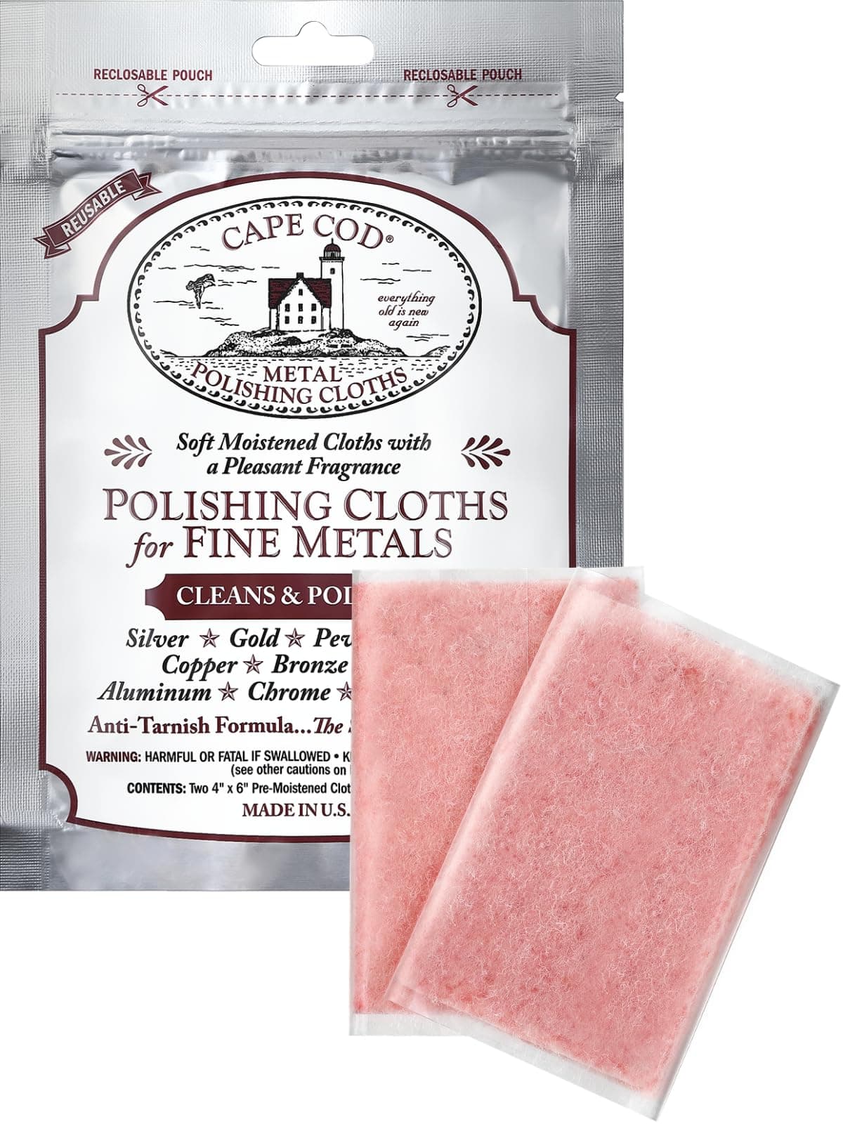 Cape Cod Polishing Cloths, Pack of 2