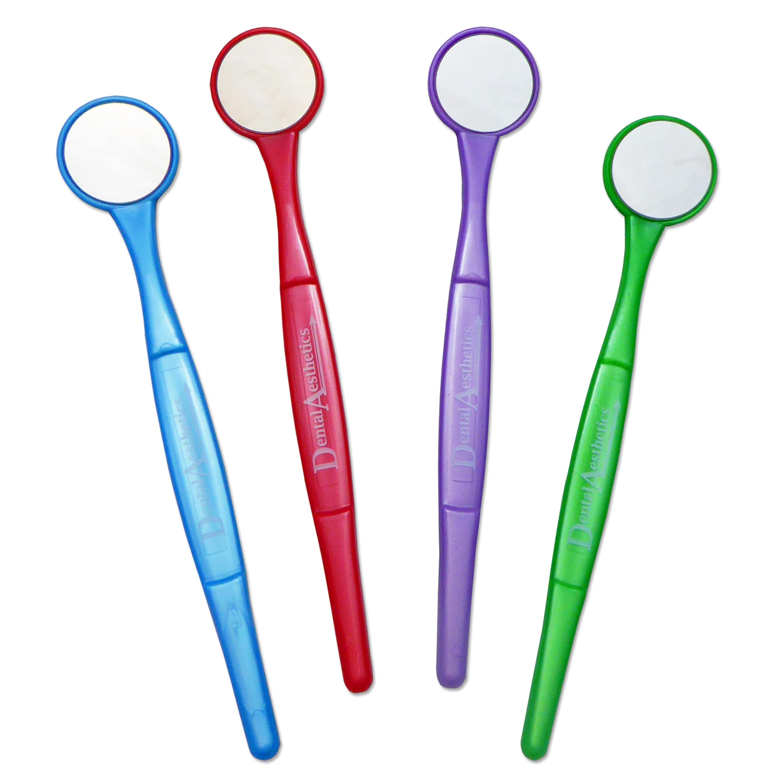 Dental Aesthetics Mirror (Pack of 4) ~ / Oral Hygiene (1 of each colour)