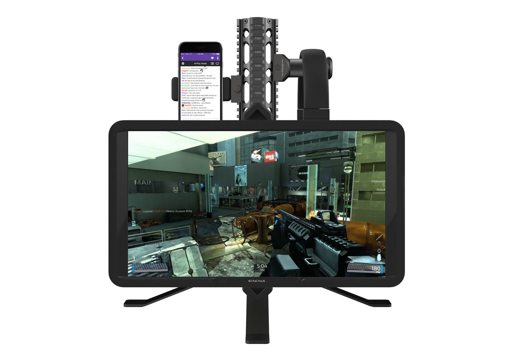 GAEMS Rail System Satellite Monitor Stand