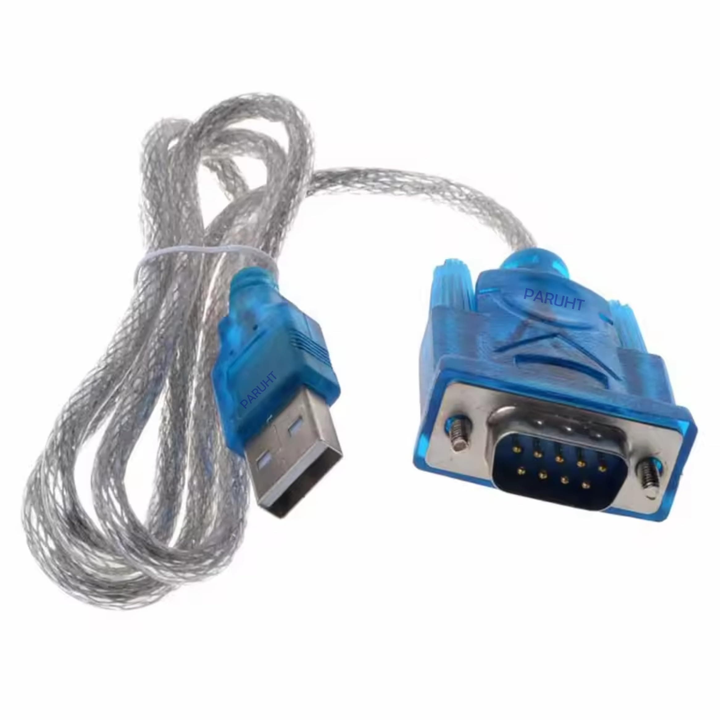 USB to RS232-DB9 Cable Serial Adapter, USB 2.0 to RS-232 Serial 9-Pin Converter, Greenish Blue, GURS232C