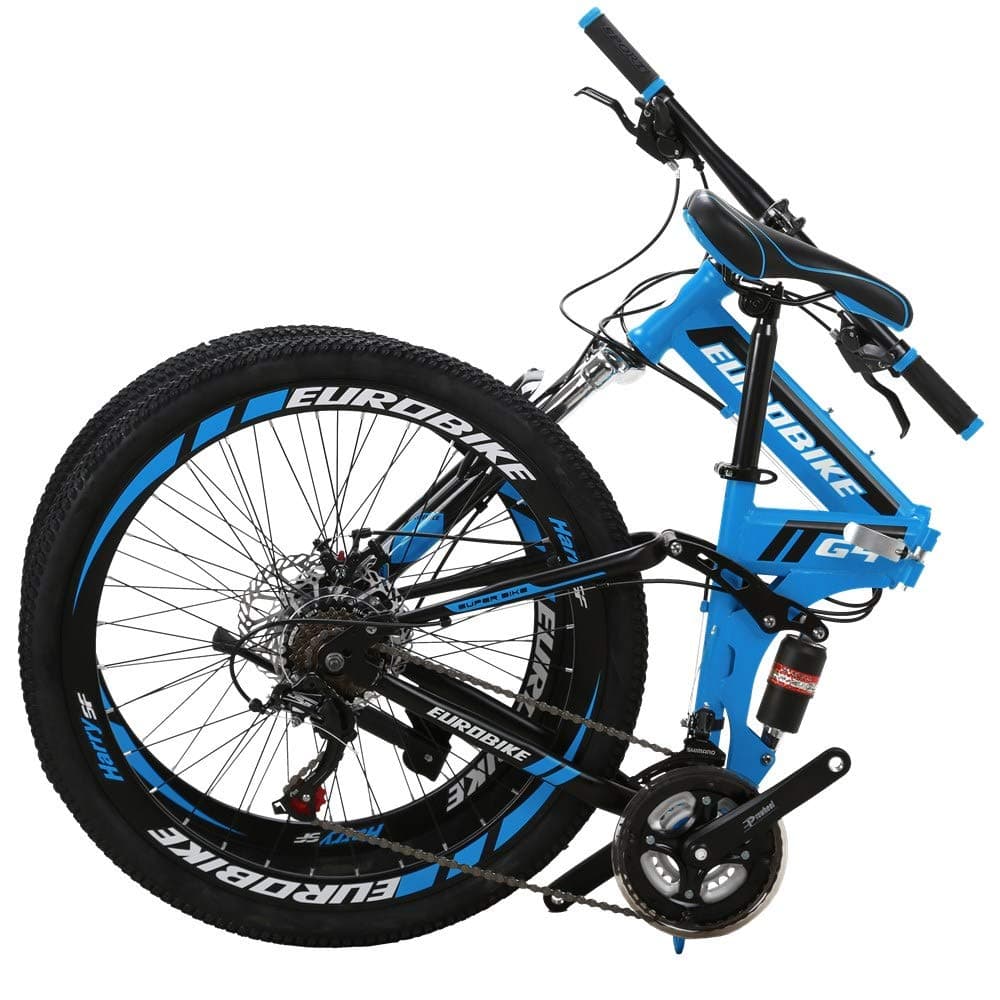 EUROBIKE 26" Mountain Bike Folding Bike 21 Speed 3 Colors