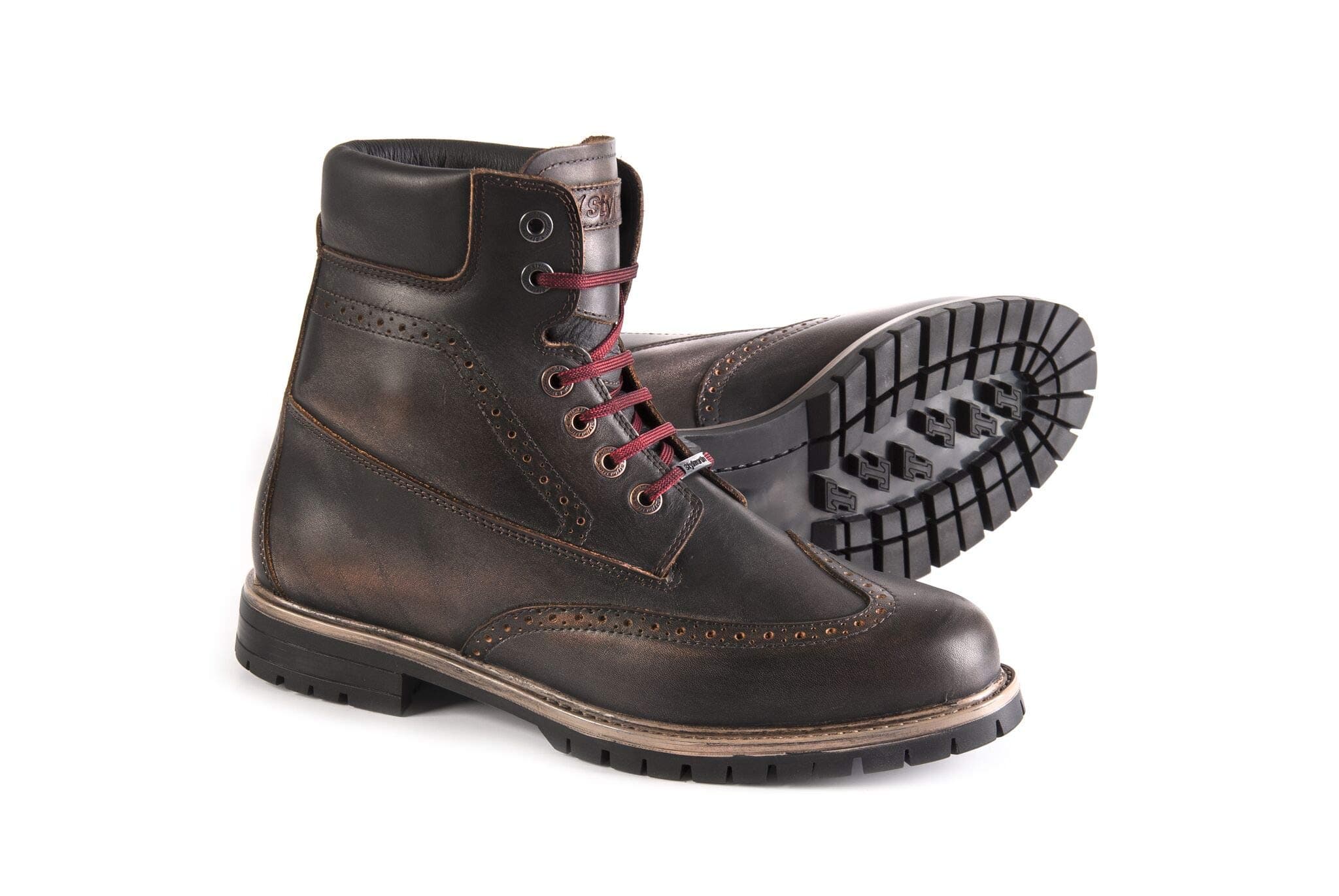 Stylmartin Men's Wave Café Racer Boots(Brown, Size 39)