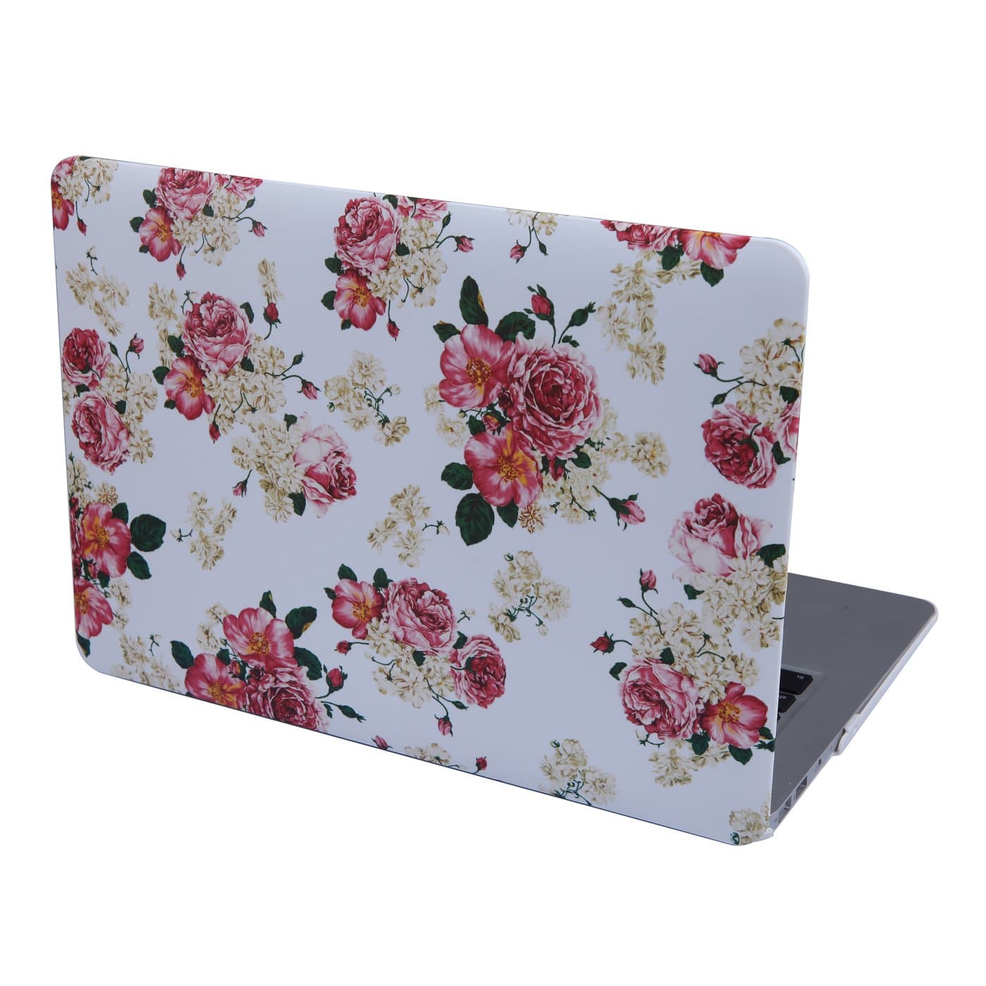 HDE MacBook Air 13 Case Flower Designer Pattern Plastic Slim Hard Shell Snap On Case Fits Models A1369 / A1466 (Pink Floral)