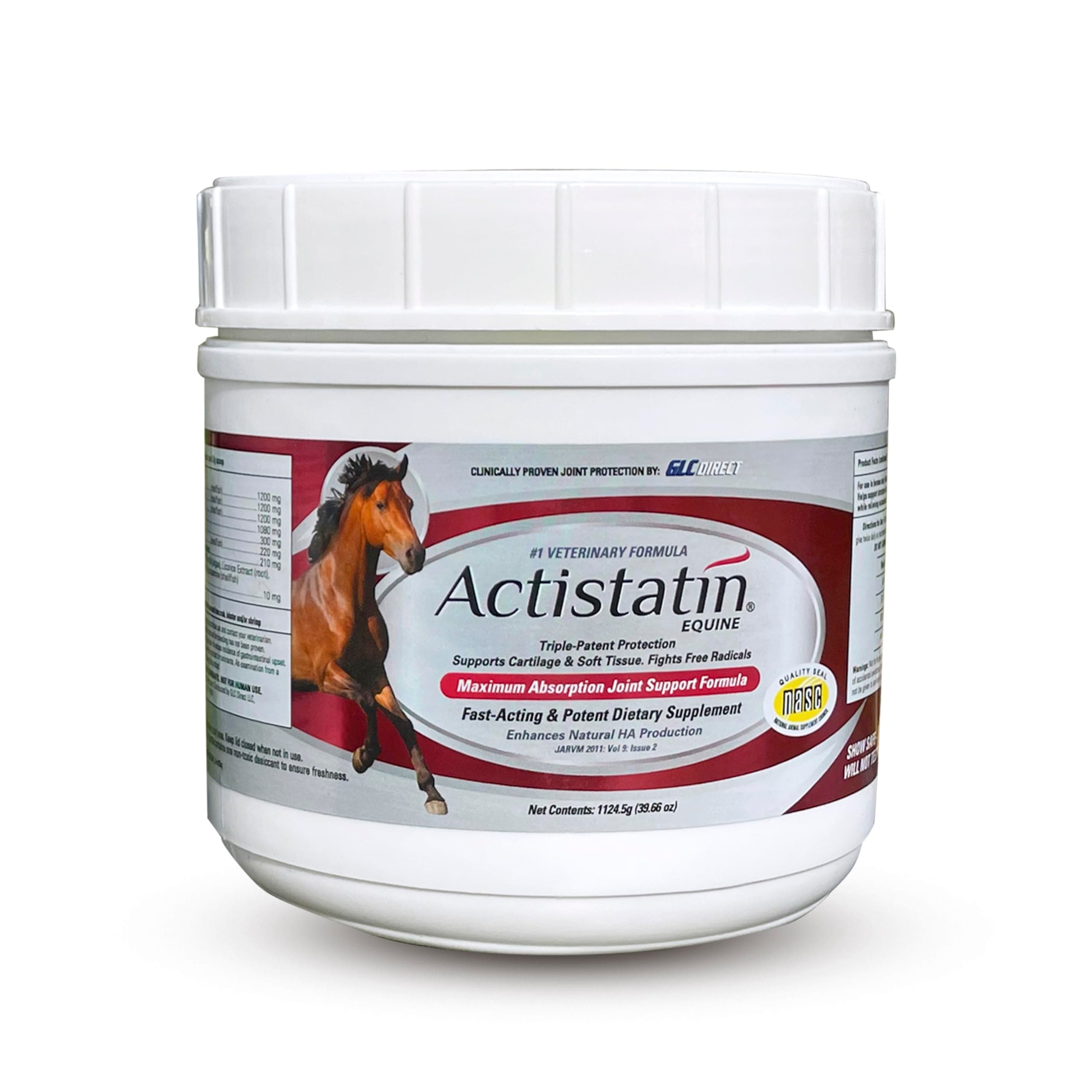 Actistatin Equine Powder, 2.05 lbs – Clinically-Proven Veterinary Joint Support Supplement for Horses: Glucosamine, Chondroitin, Manganese – Supports Joints, Cartilage, Soft Tissue & Ligaments