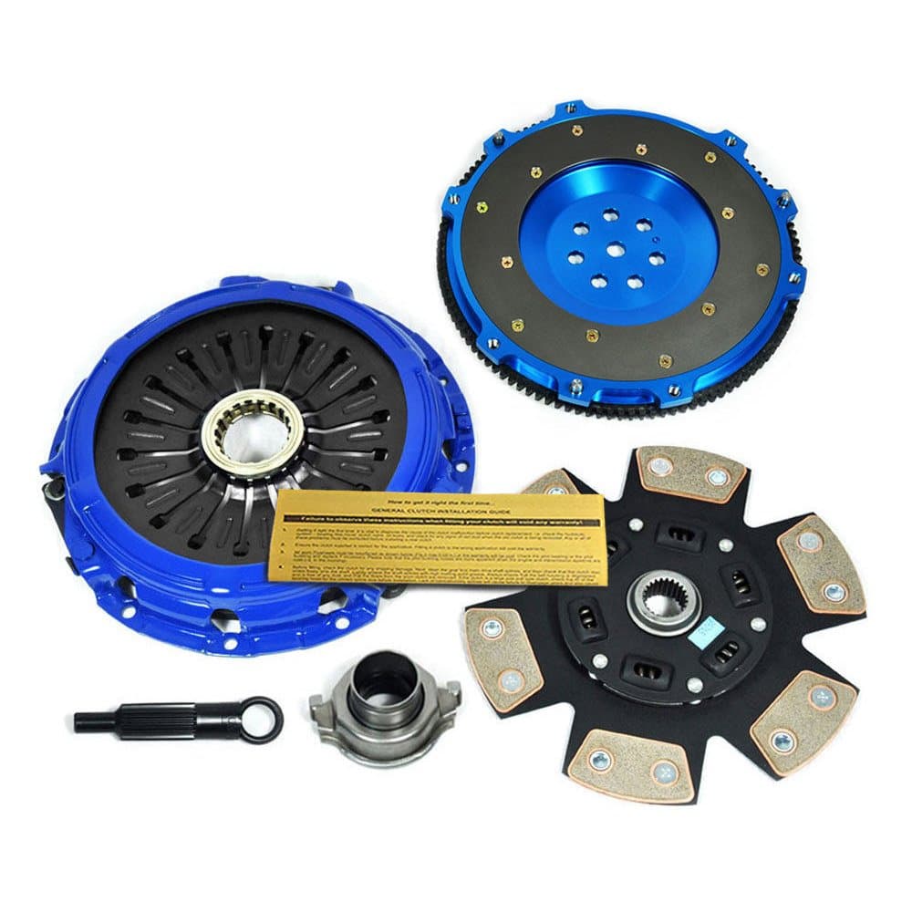 EFT STAGE 3 CLUTCH KIT+ALUMINUM FLYWHEEL WORKS WITH MITSUBISHI LANCER EVO EVOLUTION 7 8 9