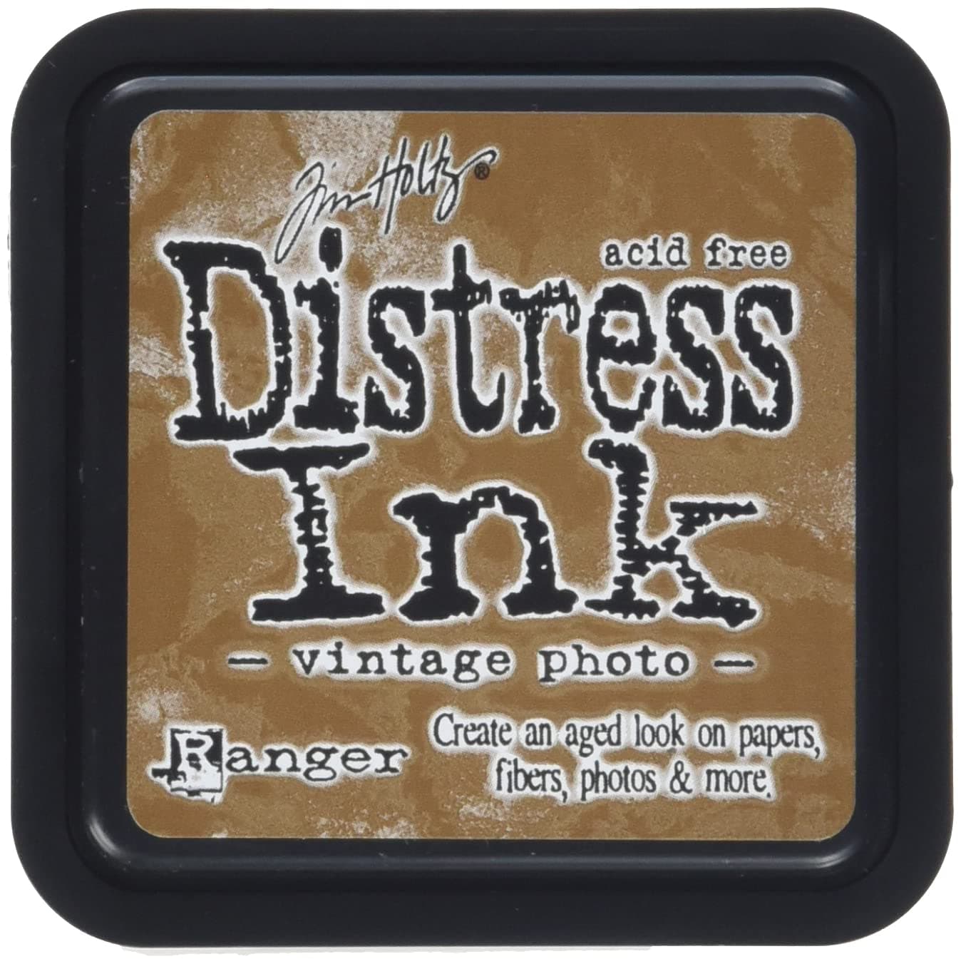 Tim Holtz DIS-19527 Distress Pad, Vintage Photo, Brown, 3 x 3 x 0.75