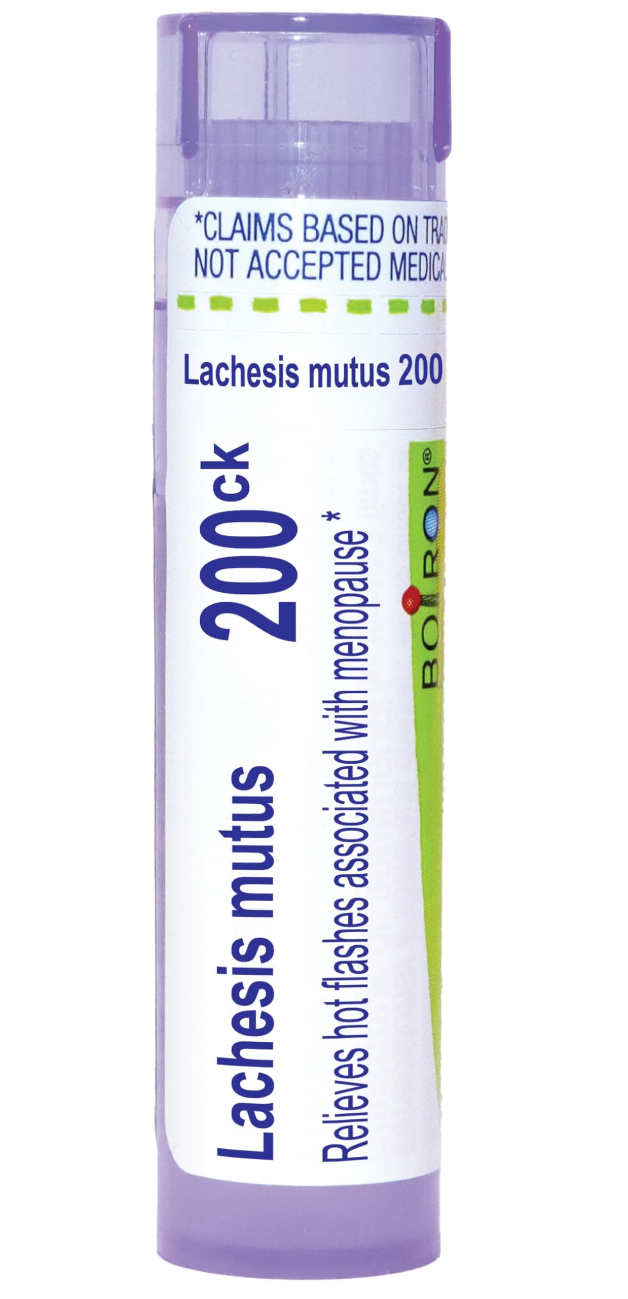 Boiron Lachesis Mutus 200Ck Homeopathic Medicine for Hot Flash - 80 Pellets