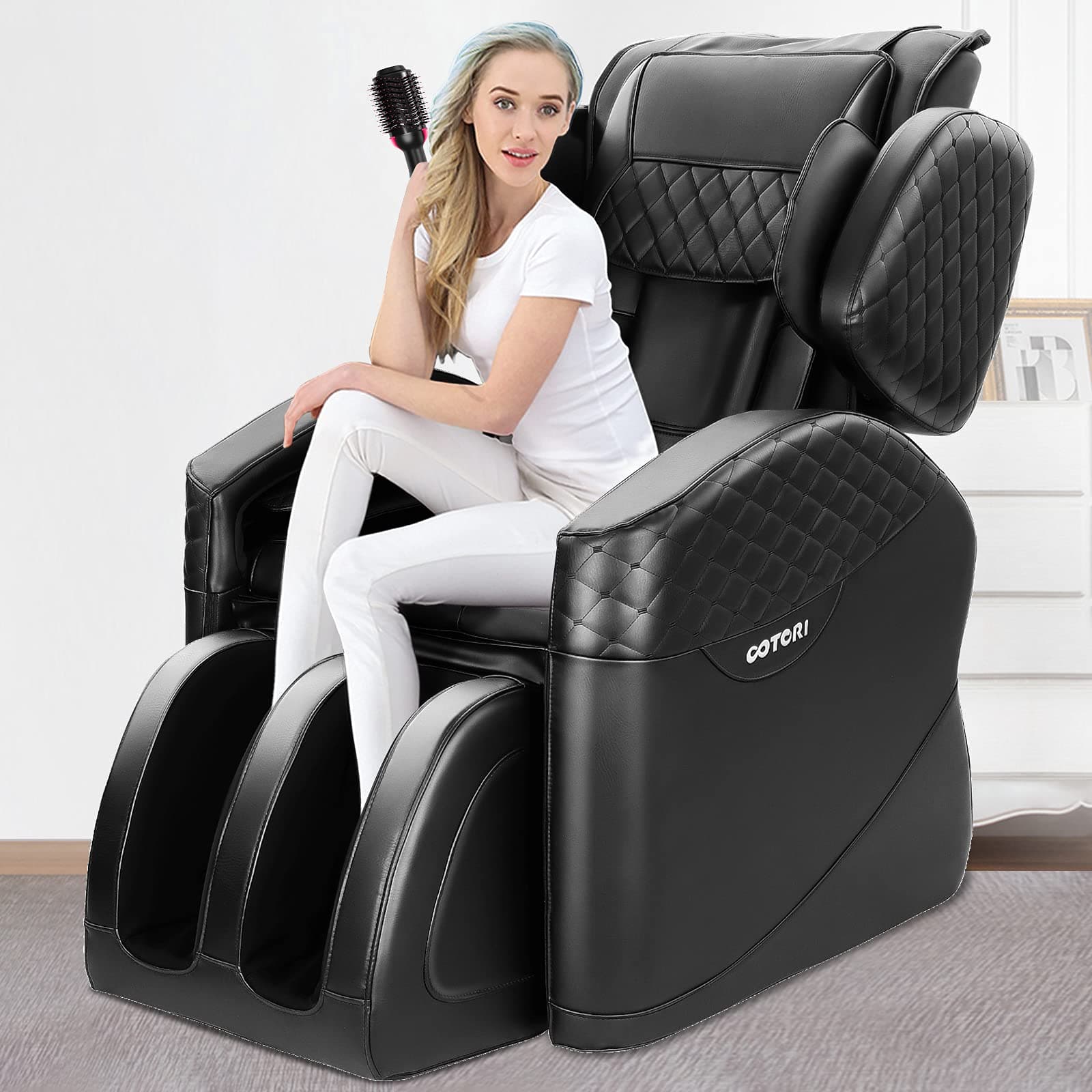 2020 New N500 Pro Massage Chair, Massage Chairs Recliner and Full Body, Zero Gravity Massage Chair, Airbags Shiatsu Massage Chair Recliner with Lower Back Heating, Hip Vibration and Foot Roller