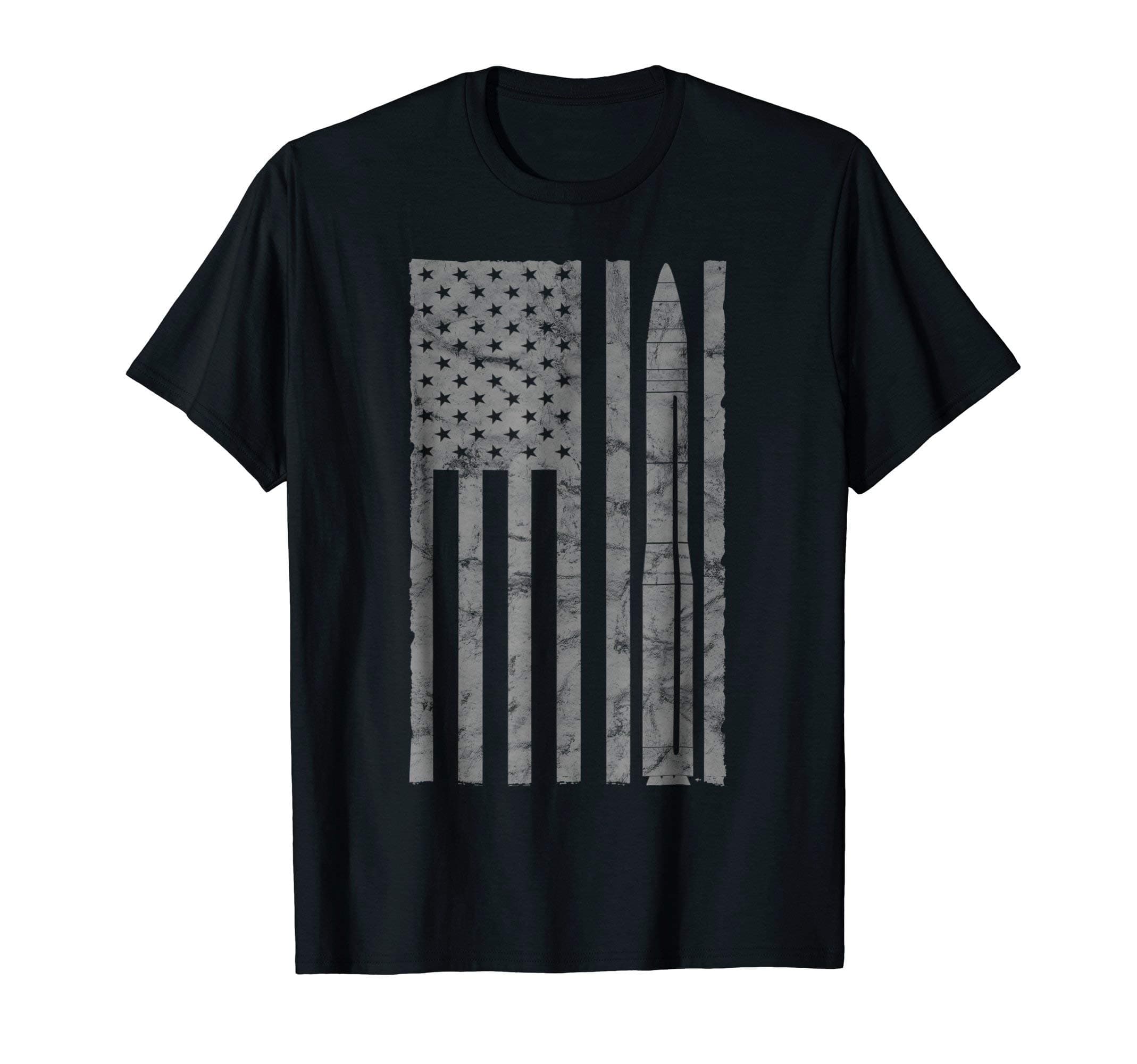 Minuteman III ICBM Missile Vintage Flag T-shirt