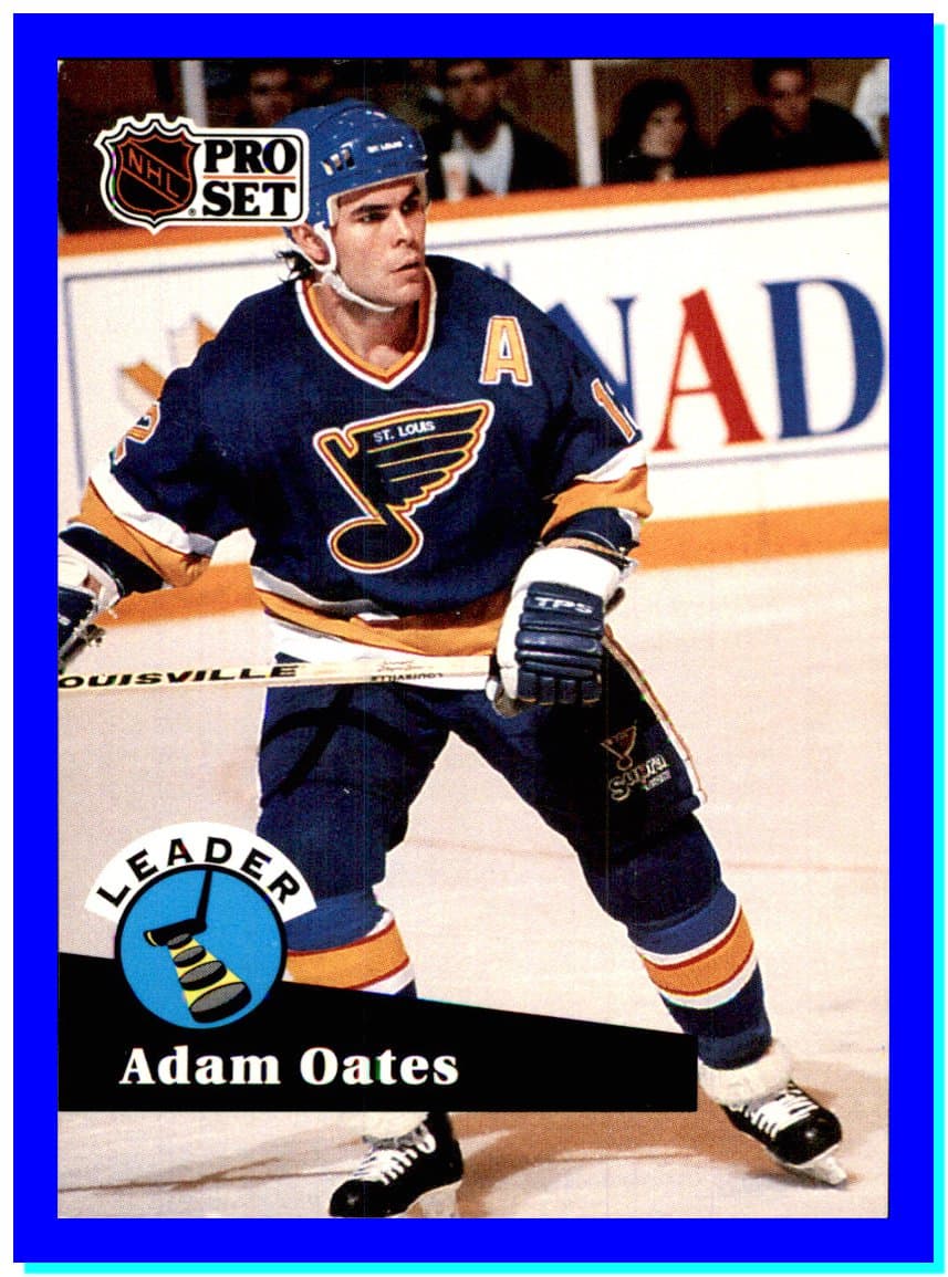 1991-92 Pro Set CC #CC7 Adam Oates ST. LOUIS BLUES