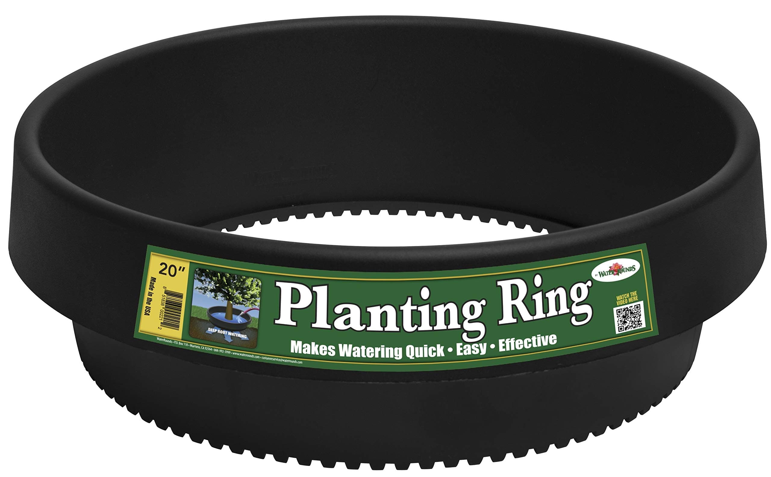 6 Pack of 20 in Planting Rings. Edging and Water Retention. Protects Roses and Shrubs and Separates Rock, Mulch and Grass