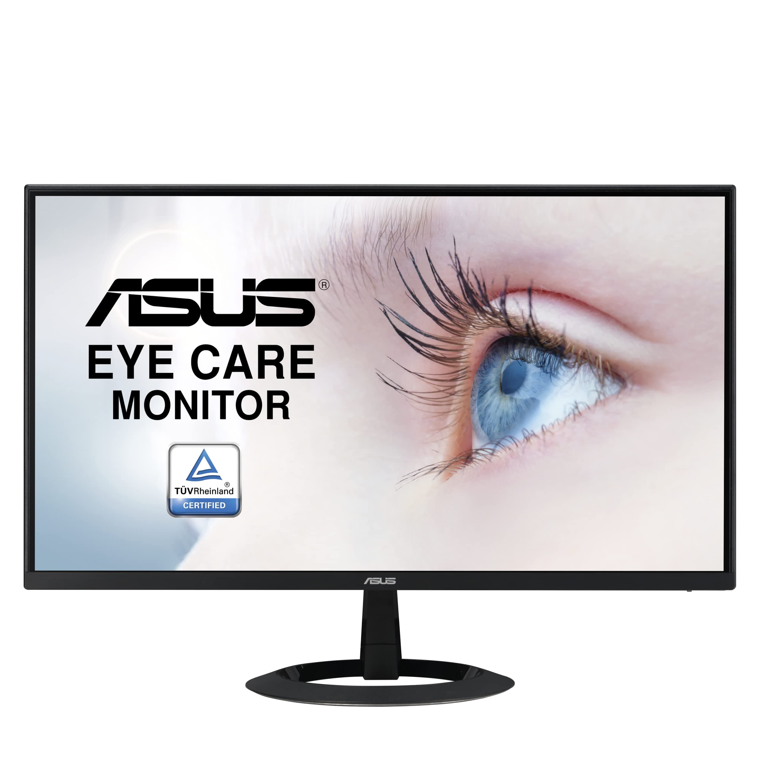 ASUS 22” (21.45” viewable) 1080P Eye Care Monitor (VZ22EHE) - Full HD, IPS, 75Hz, 1ms (MPRT), Adaptive-Sync, HDMI, Low Blue Light, Flicker Free, HDMI, VGA, Ultra-Slim,Black