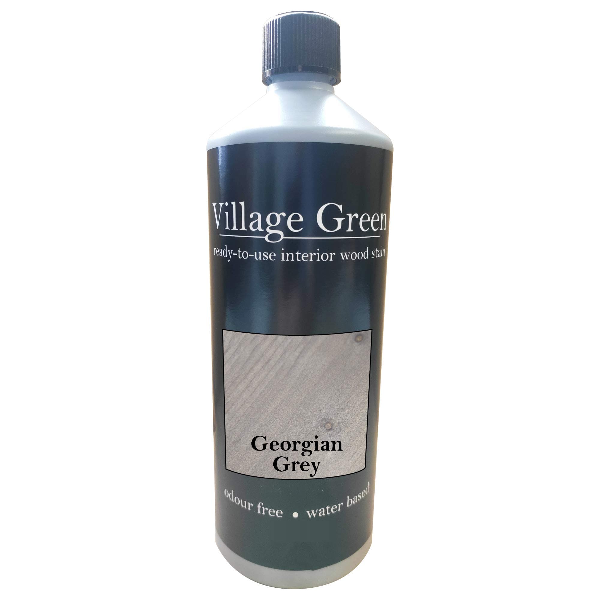Village Green Ready to Use Wood Stain - Wood Dye - 28 Colours - Super High Pigment Content Water Based (250ml, Georgian Grey)