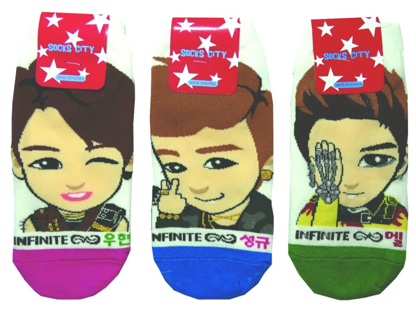 Infinite 3 Pairs Kpop Socks (SEND FROM USA)