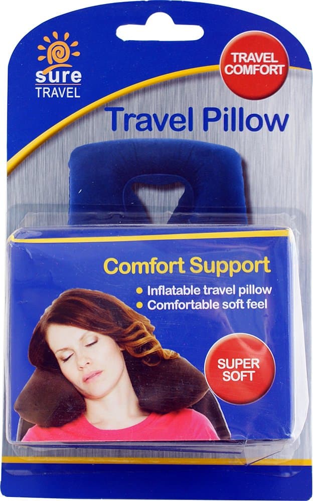 Comfortable Soft Feel Inflatable Travel Cushion Car Flight Neck Rest Pillow Pk6
