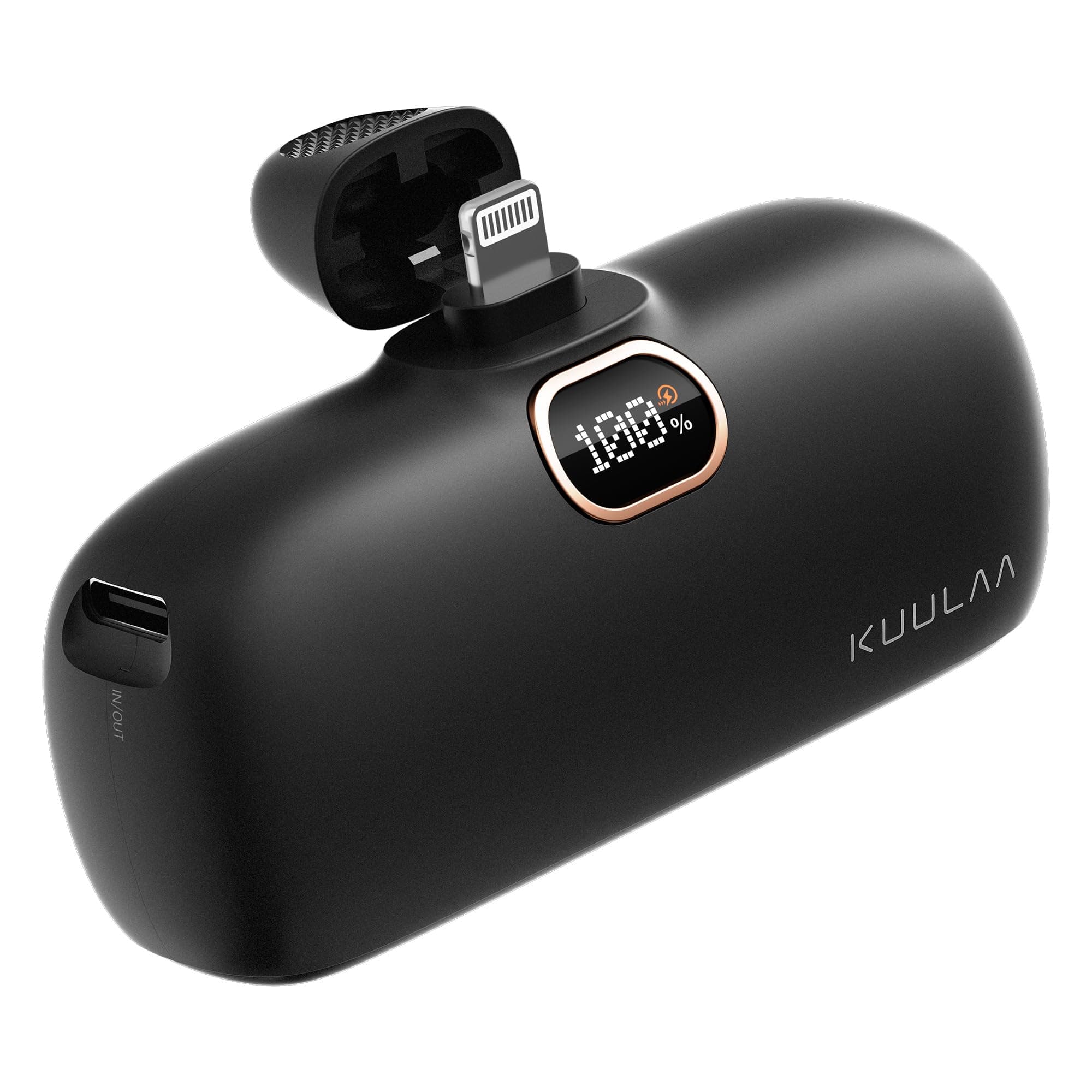 – Mini iPhone Power Bank 5000mAh Battery Power Bank Small Portable Charger Plug-in Battery Pack for Compatible with iPhone 14/14 Plus/14 Pro/14 Pro Max/13/12/11 /XS/XR/X/8/7/6/Plus and More