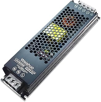 LED Driver 12V 400W 33.3A LED Transformer IP20 AC 220V to DC 12 Volt Constant Voltage Slim Switching Power Supply for LED Strip Lights LED Bulbs and Indoor Lamps, Black