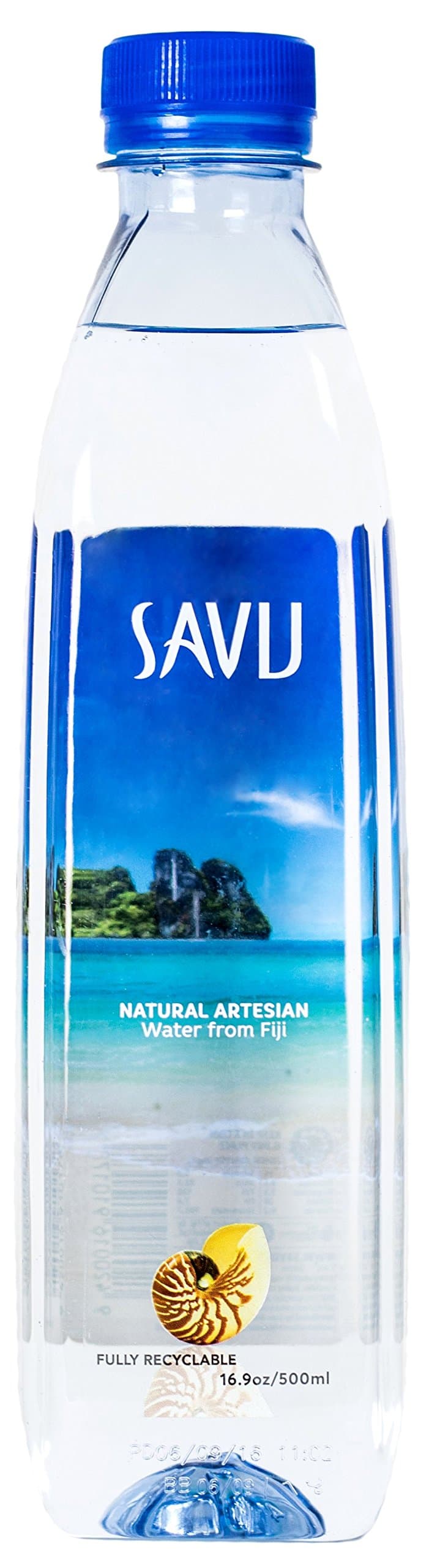 Savu Natural Artesian Water from Fiji (16.9 fl oz bottles, case of 24)