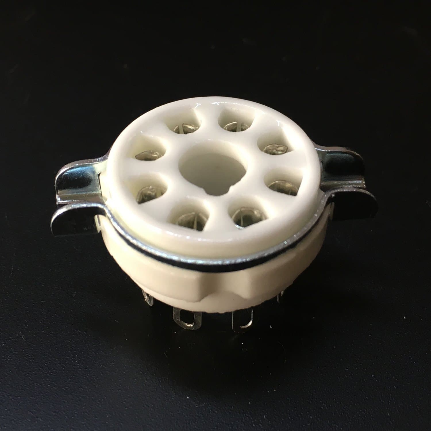 10Pcs x 8Pin Ceramic Tube Socket for EL34 6550 KT88 5U4G 5881 6L6 6P3P 6P6P 5Z3P