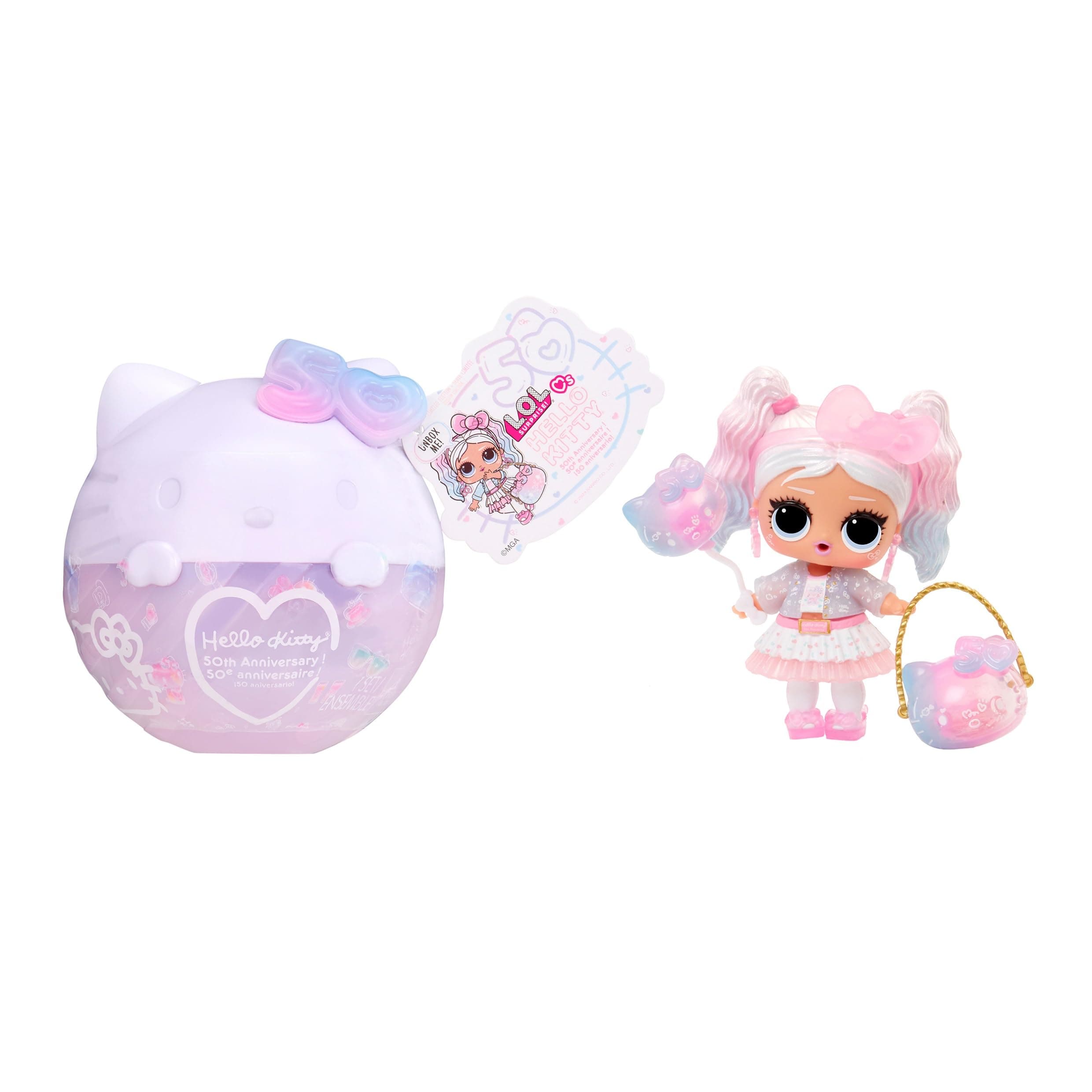LOL Tots Miss Pearly Doll with 7 s, Collectible, 50th Anniversary Theme, Limited Edition- Great Gift for Girls Age 3+