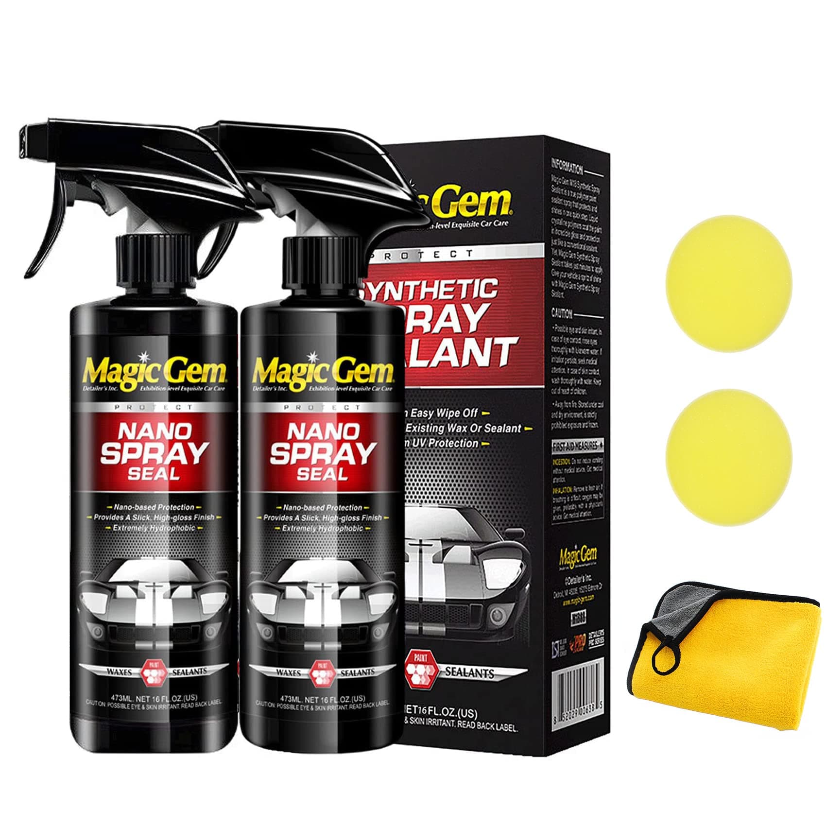 Alkyne Magic Gem Nano Spray Seal, 2023 New Car Wax Polish Spray, Nano Spray Coating for Cars (1pc)