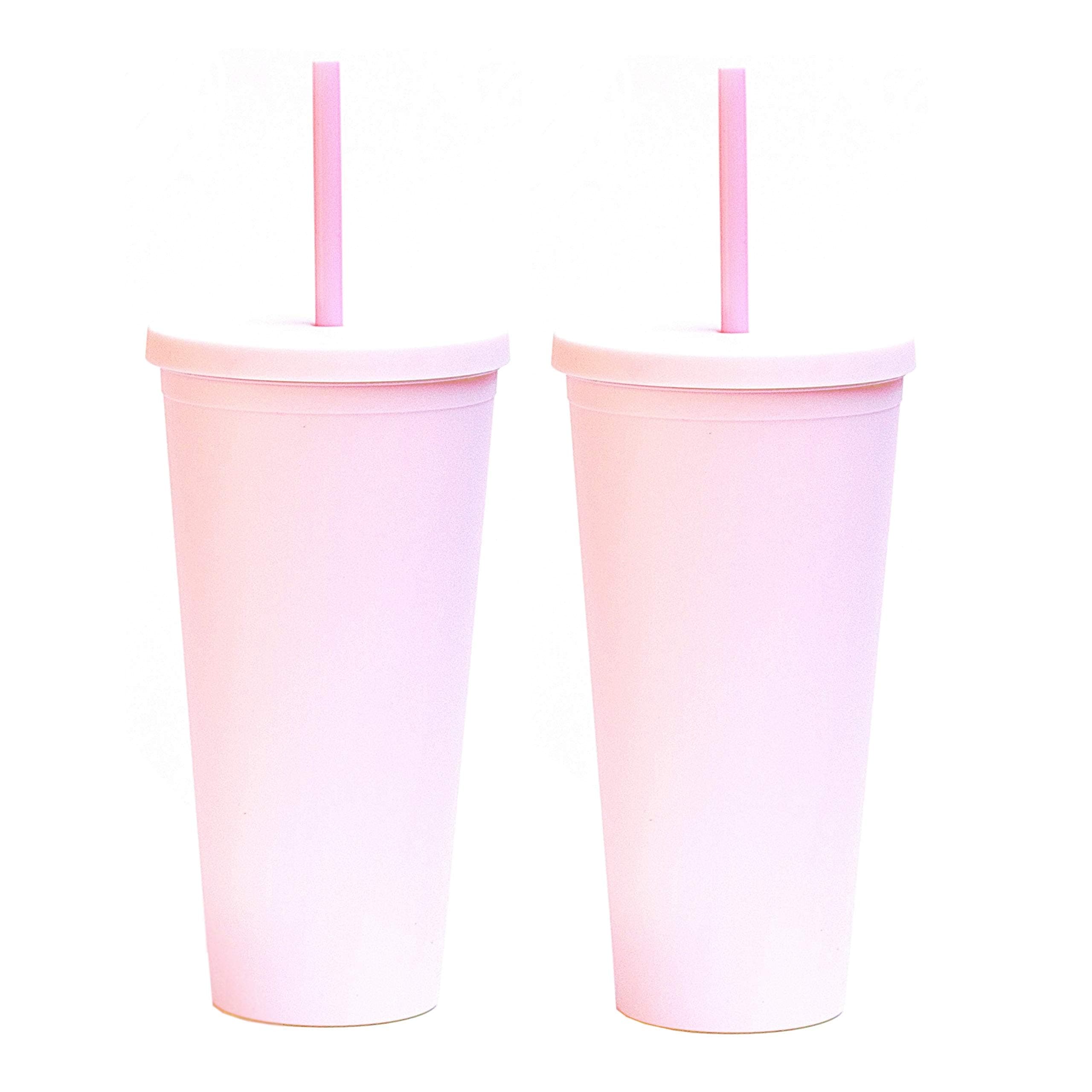 Acrylic Tumbler - Set of 2 (22oz Blush Pink)