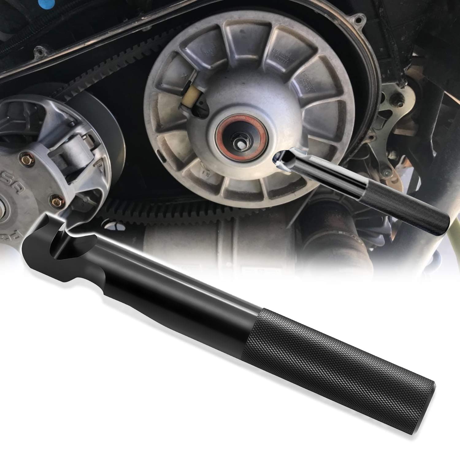 Belt Changing Tools Belt Replacement Tools Clutch Removal Wrench Tool Kit Compatible with Polaris RZR 900 S 1000 S XP 800 Turbo - Black