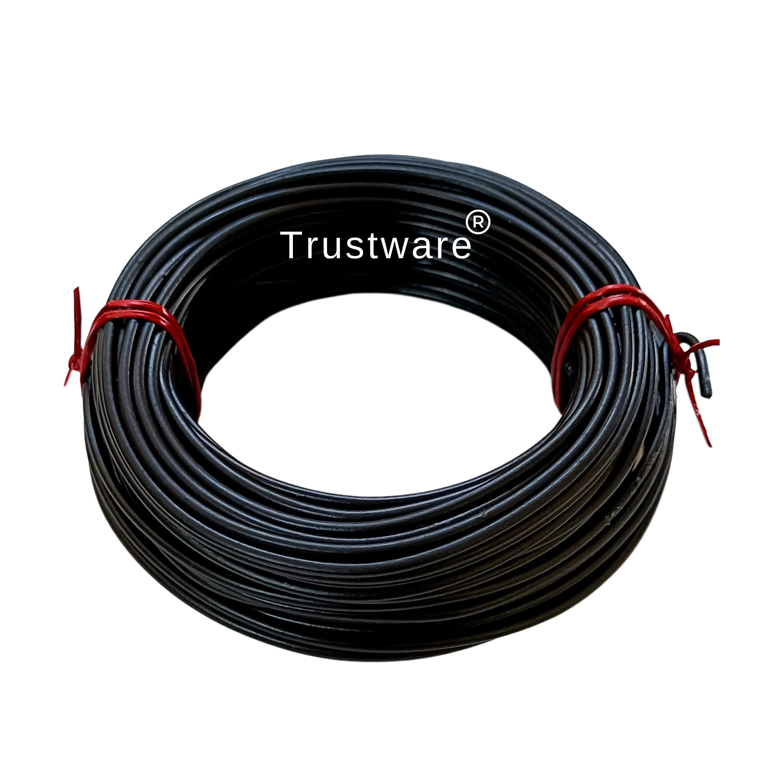 TM Rope Wire for Drying Hanging Clothes/Clothesline/Washing line/Rope Wire for Laundry,Terrace,Balcony,Indoor-30M Heavy Duty Steel Wire.