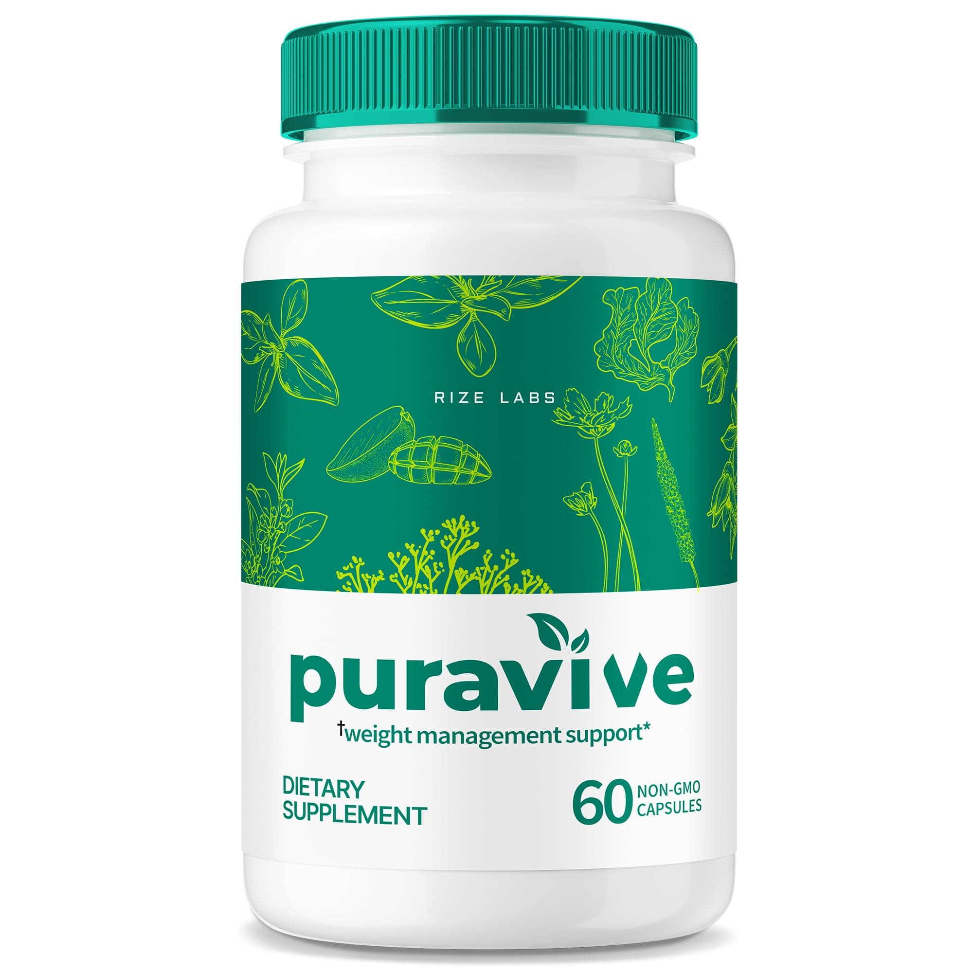 rize labs Puravive Weight Loss Capsules - Exotic Rice Pills to Increase BAT and Energy Levels, Detox & Cleanse Capsule, Puravive Reviews Non-GMO Easy to Swallow Supplement Tablets (60 Capsules)