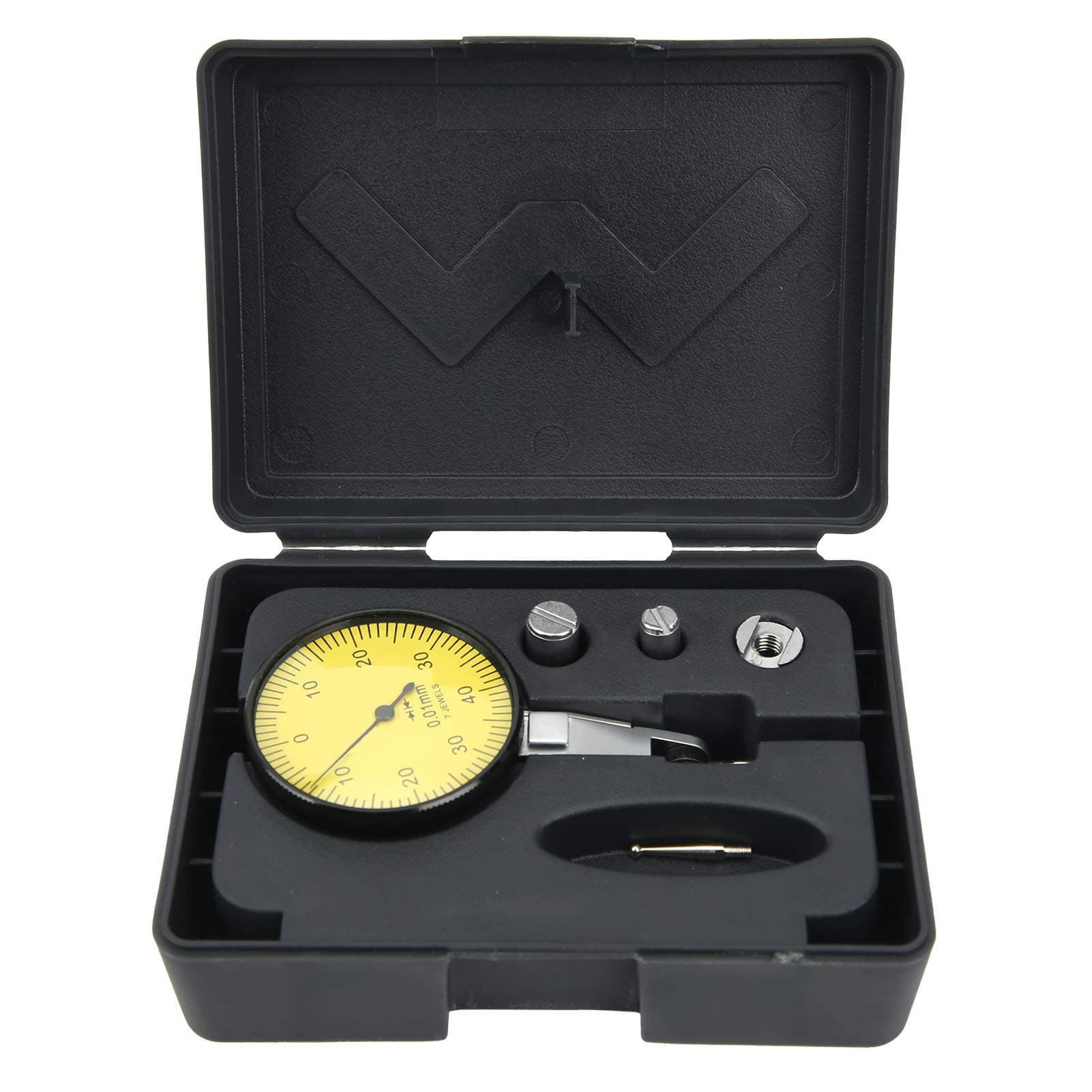 Stainless Steel Dial Indicator, 0-0.8mm Dial Indicator, 0.01mm Minimum Scale, Precise Measuring Tool for Machinery Manufacturing, Dial Indicators
