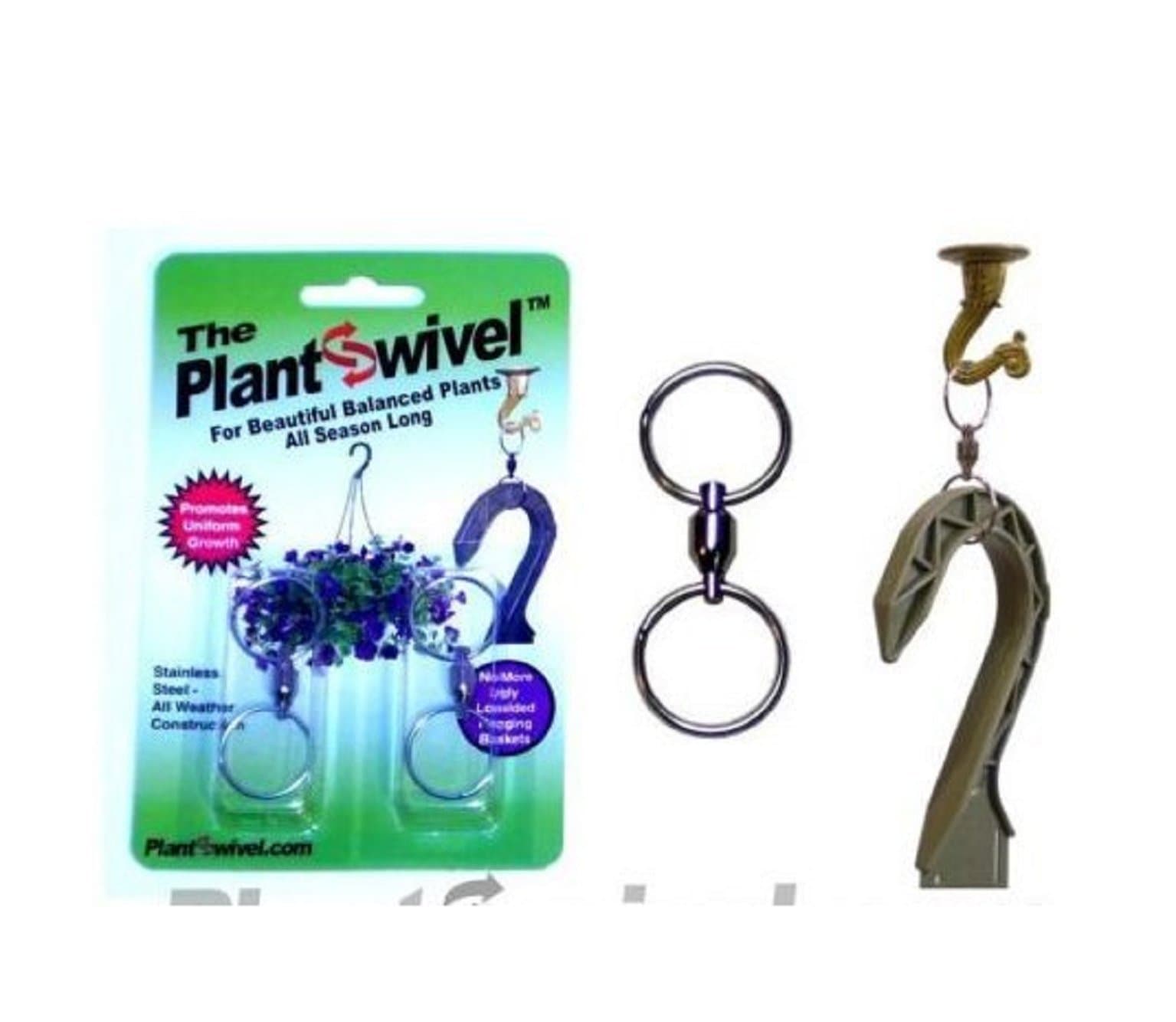 2pack Hanging Basket Plant Swivel Hook Hanger Plantswivel