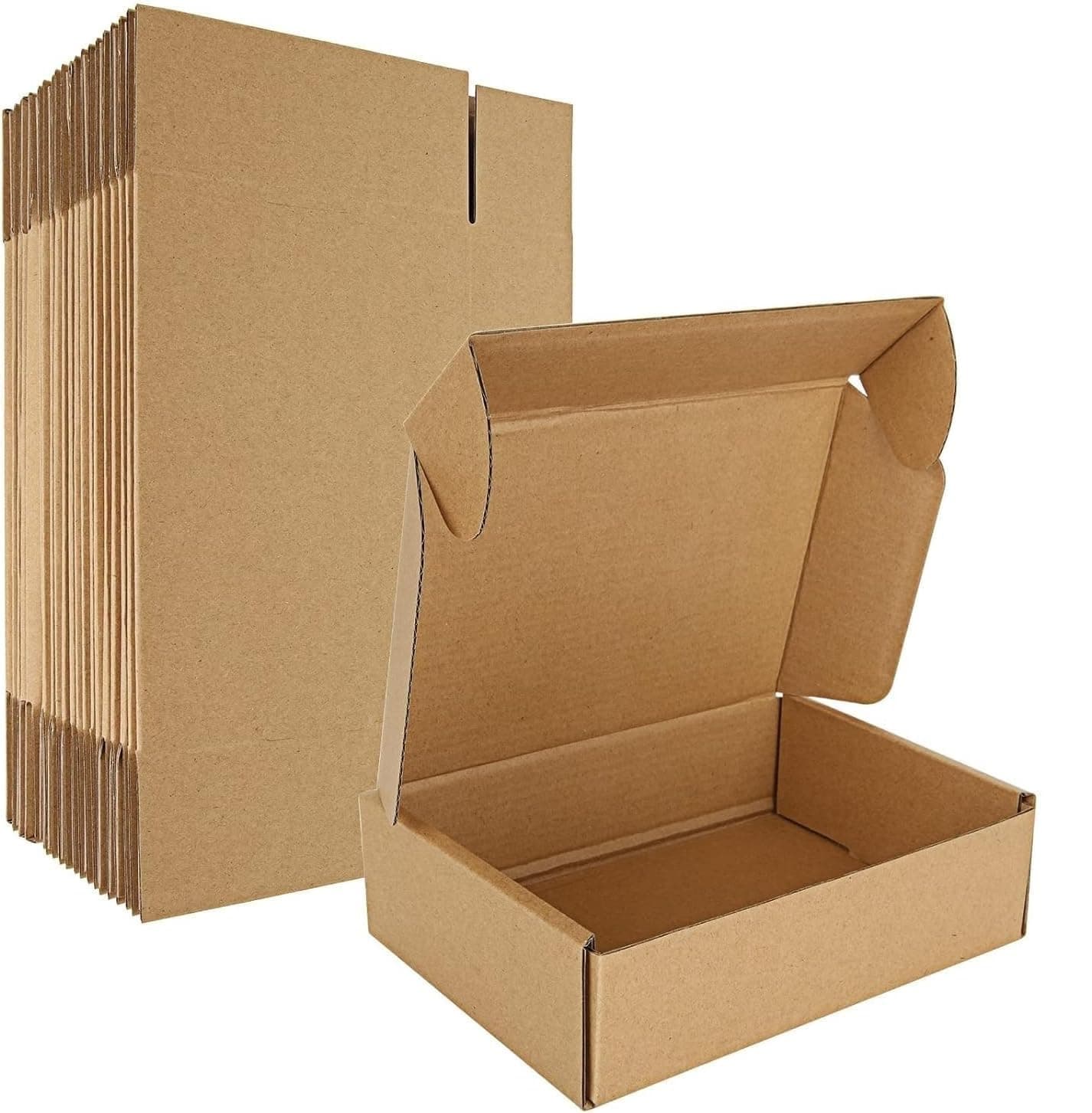 Small Cardboard Box Double Walled Pressure Resistant (40 CM X 26 CM X 9 CM) Small Carton Cardboard Boxes for Mailing Box Packaging E-Commerce Moving Box - Pack of 5