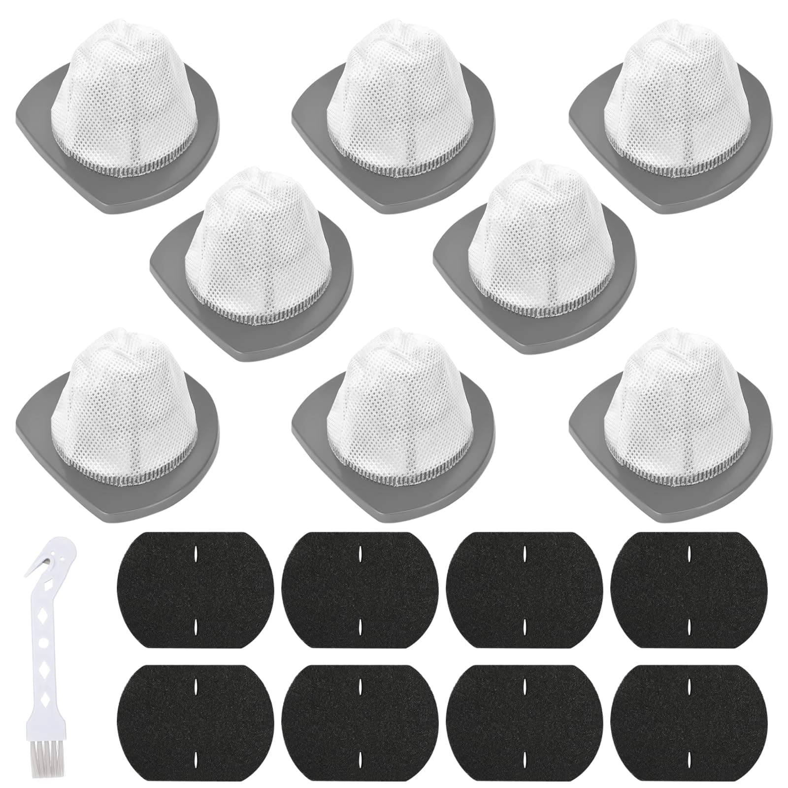 8 PACK 2033 Replacement Filter Compatible with Bissell Featherweight Stick Lightweight Bagless Vacuum Cleaner 20331, 20333, 20334, 20336, 20339, 2033M,8 Mesh Filter 8 Foam Filters, Replace No.#1611508