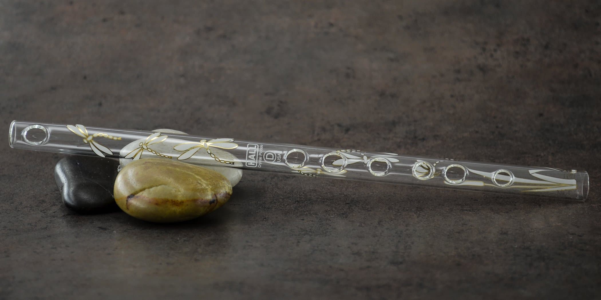 Hall Crystal Flute 11003 - Inline Glass Piccolo in D - Dragonfly