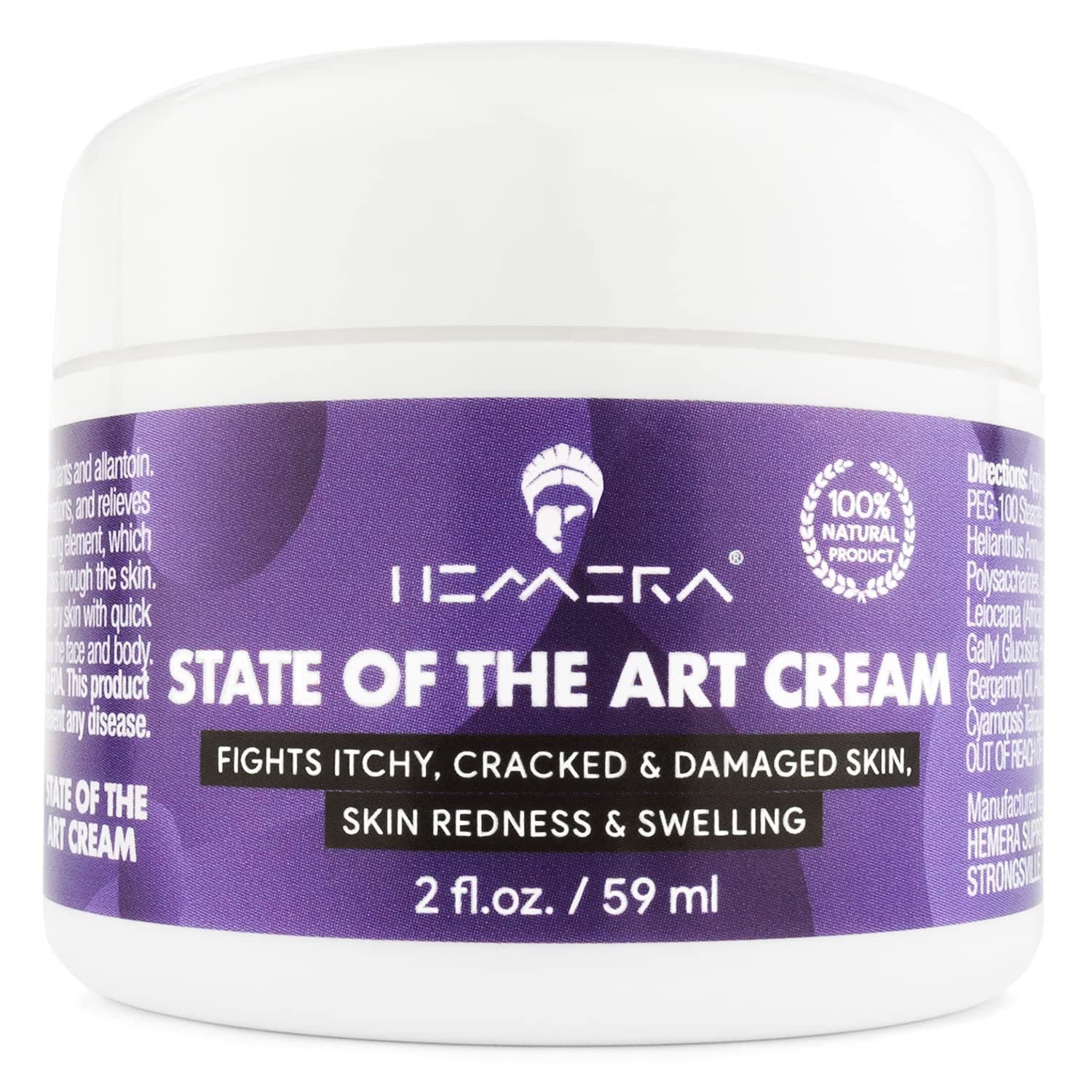 STATE OF THE ART CREAM, Intensive Moisturizing Cream for Dry, Itchy and Sensitive Skin, Face and Body - Cream for Eczema, Psoriasis, Rosacea
