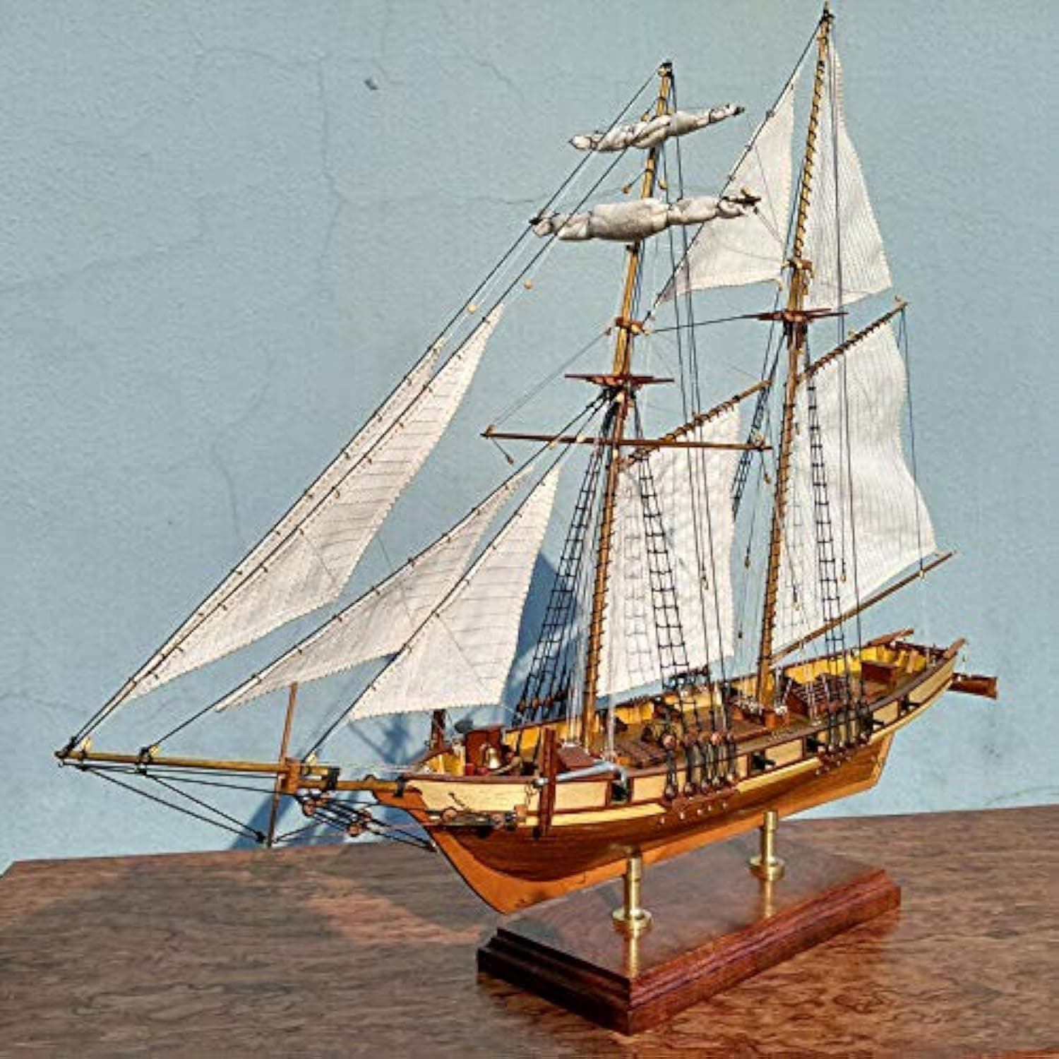 Magi gift Scale 1/96 Laser-Cut Wooden Sailboat Model kit: The Harvey 1847 Ship Model
