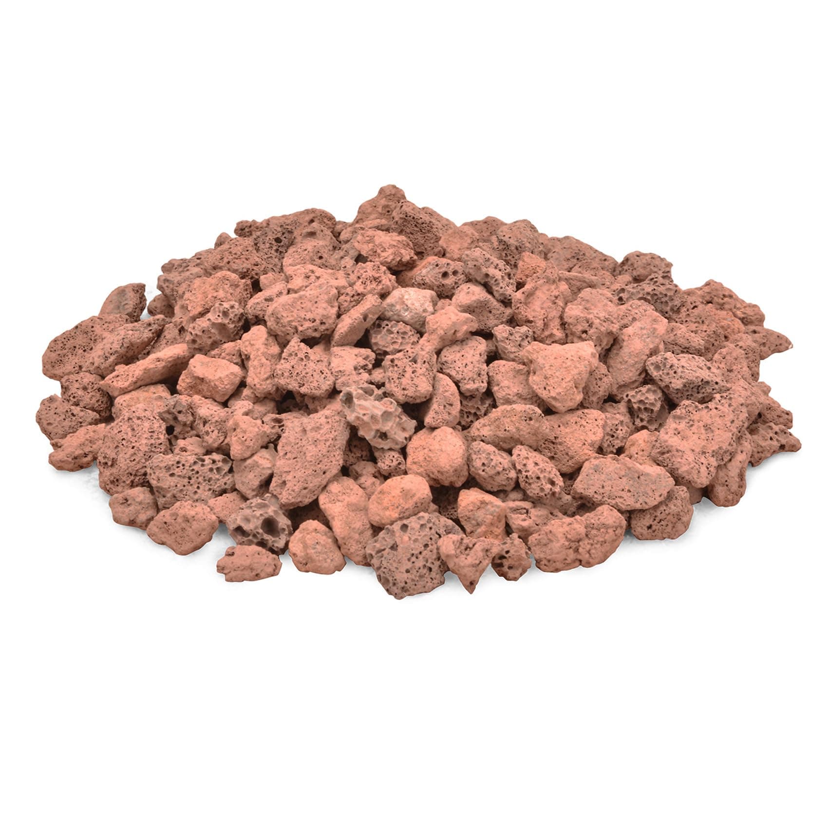 Skyflame Red Natural Stones Lava Rock Granules for Gas Fire Pits, Fireplaces, Gas Log Sets, BBQ Grills,| Garden Landscaping Decorations,Cultivation of Potted Plants, Indoor Outdoor Use, 10LB