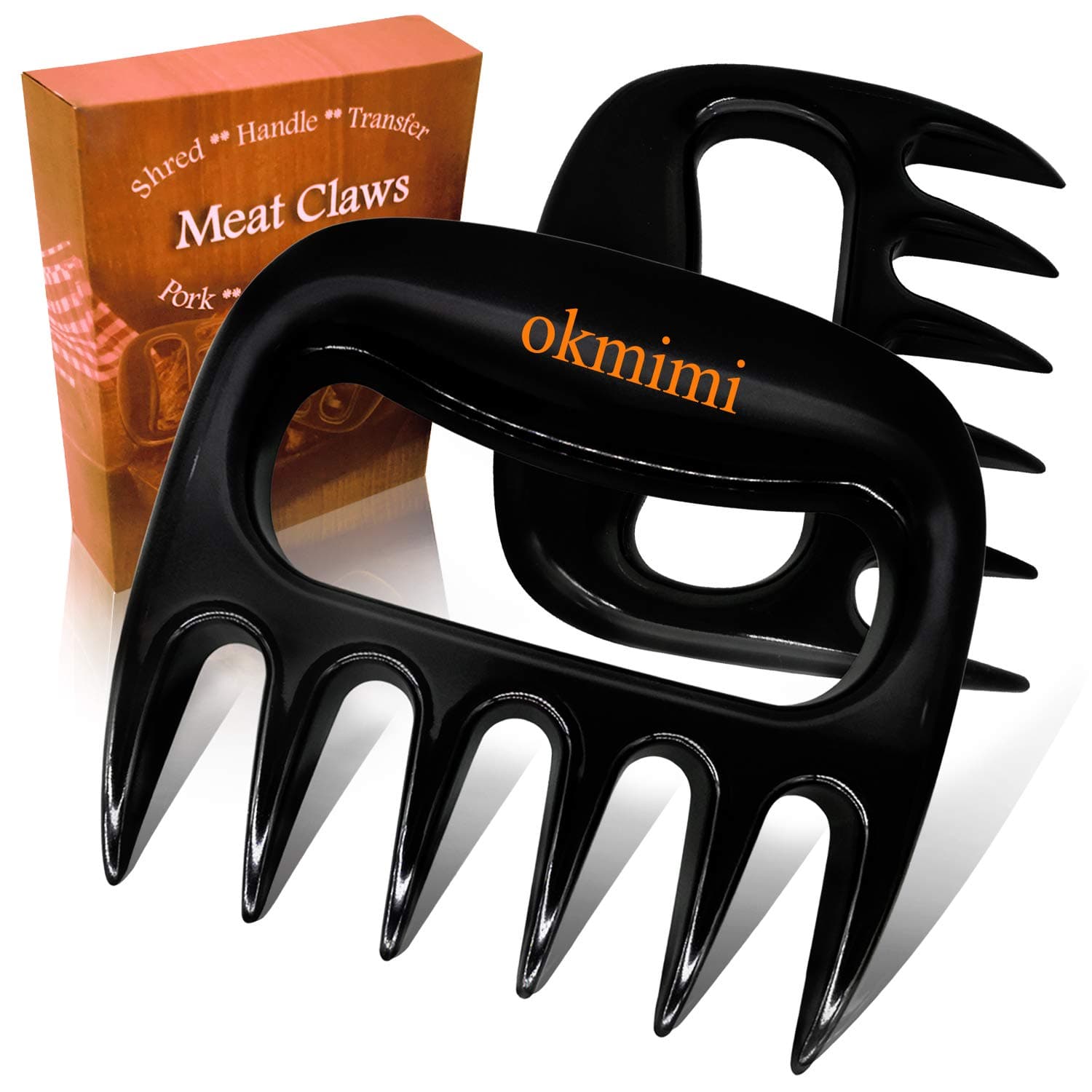 Bear Claws Meat Shredder Claws Best Pulled Pork Shredder Claws Paws - Bbq Smokers Cave Tools Meat Shredding Handles Claws - Non-Slip Kitchen Claw Utensil - Grilling Chicken Shred Fork Carving Tone Kit
