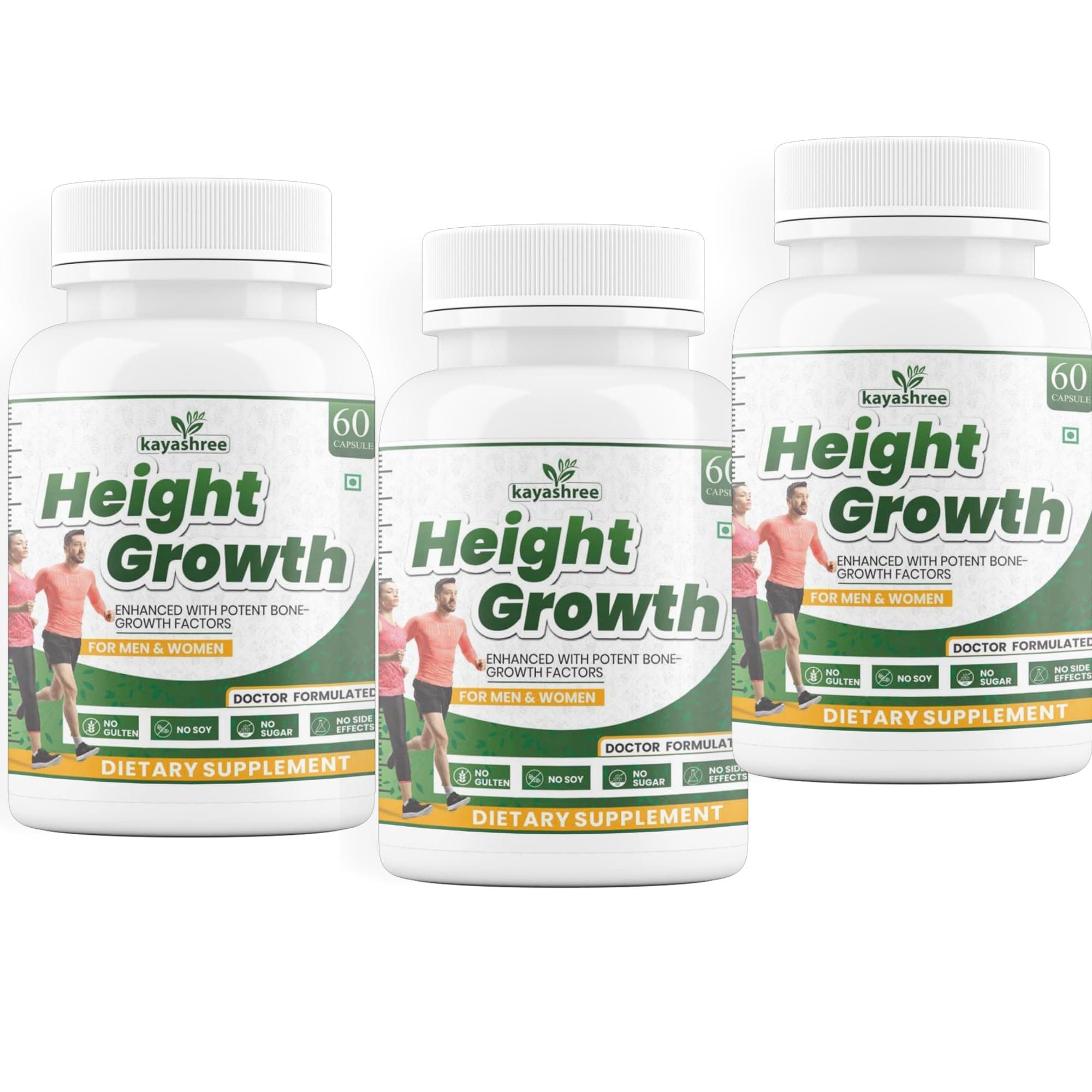 Height Growth Capsule |Height Increase For Men & Women Height Growth Medicine for Boys and Girls 180 Capsules (Pack of 3)