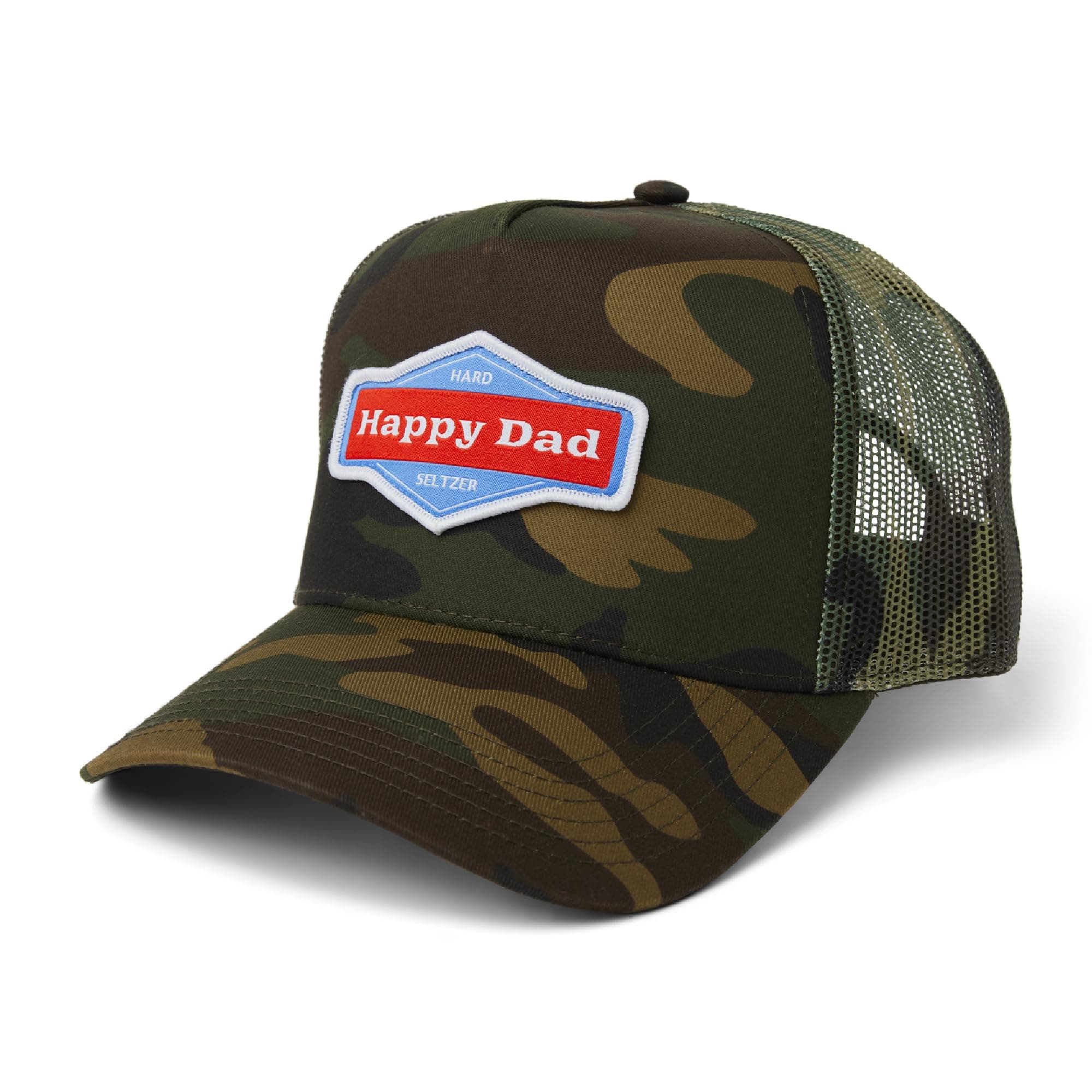 Happy Dad Hats for Men and Women, Available in Trucker Hat, 6 Panel Snapback Hat or Baseball Cap, Holiday & Birthday Gifts